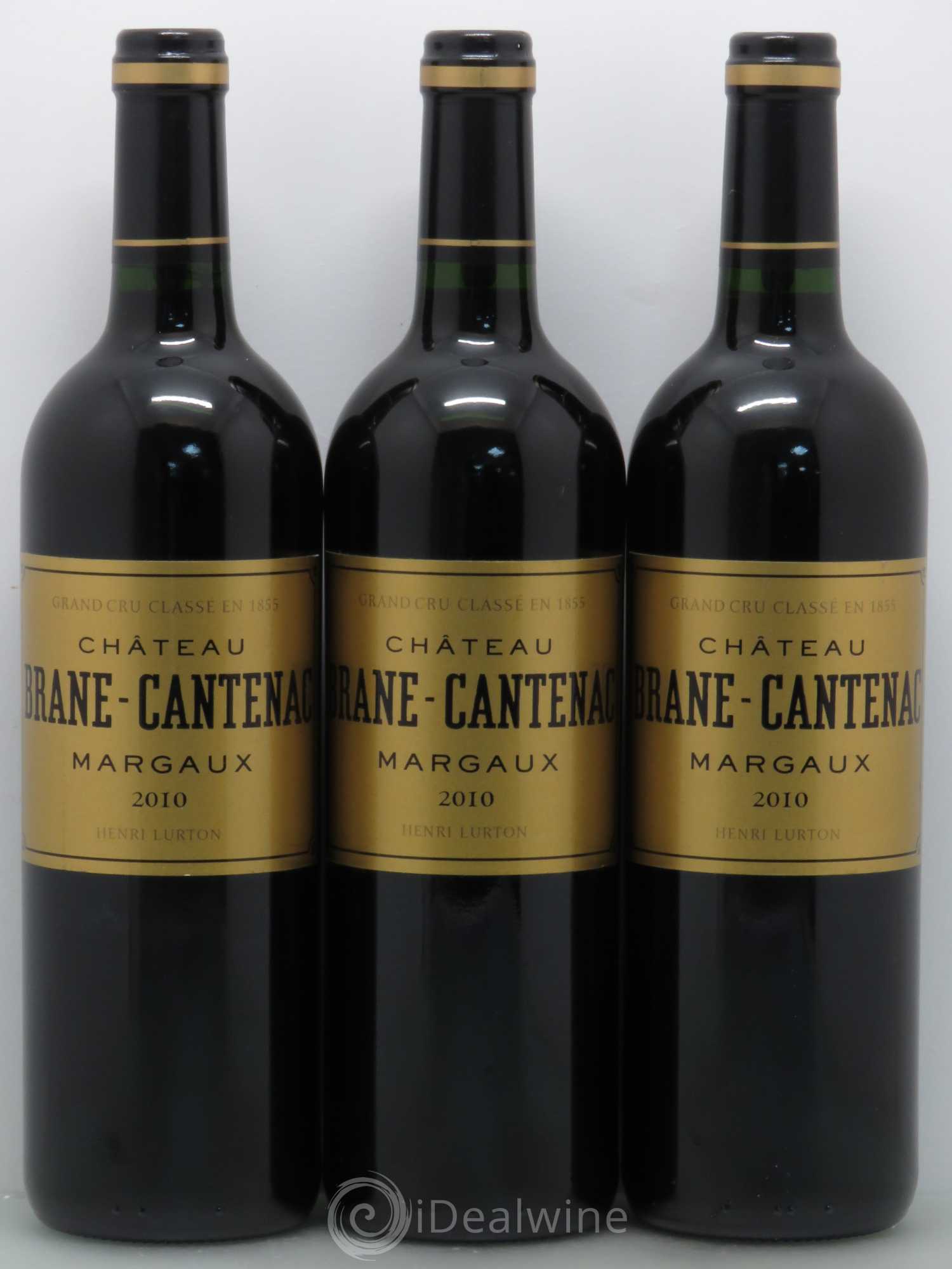 Château Brane Cantenac 2ème Grand Cru Classé 2010 - Lot de 3 bouteilles - 0