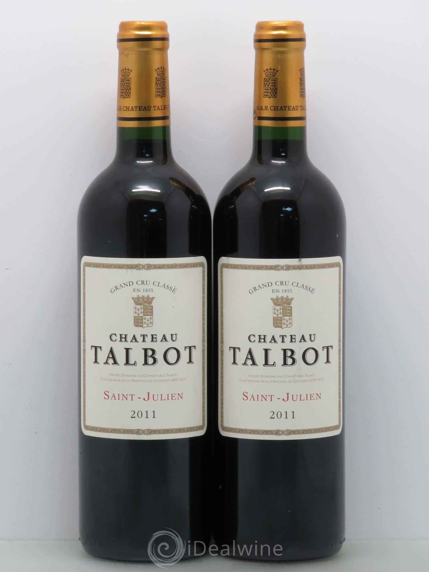 Château Talbot 4ème Grand Cru Classé 2011 - Lot de 2 bouteilles - 0