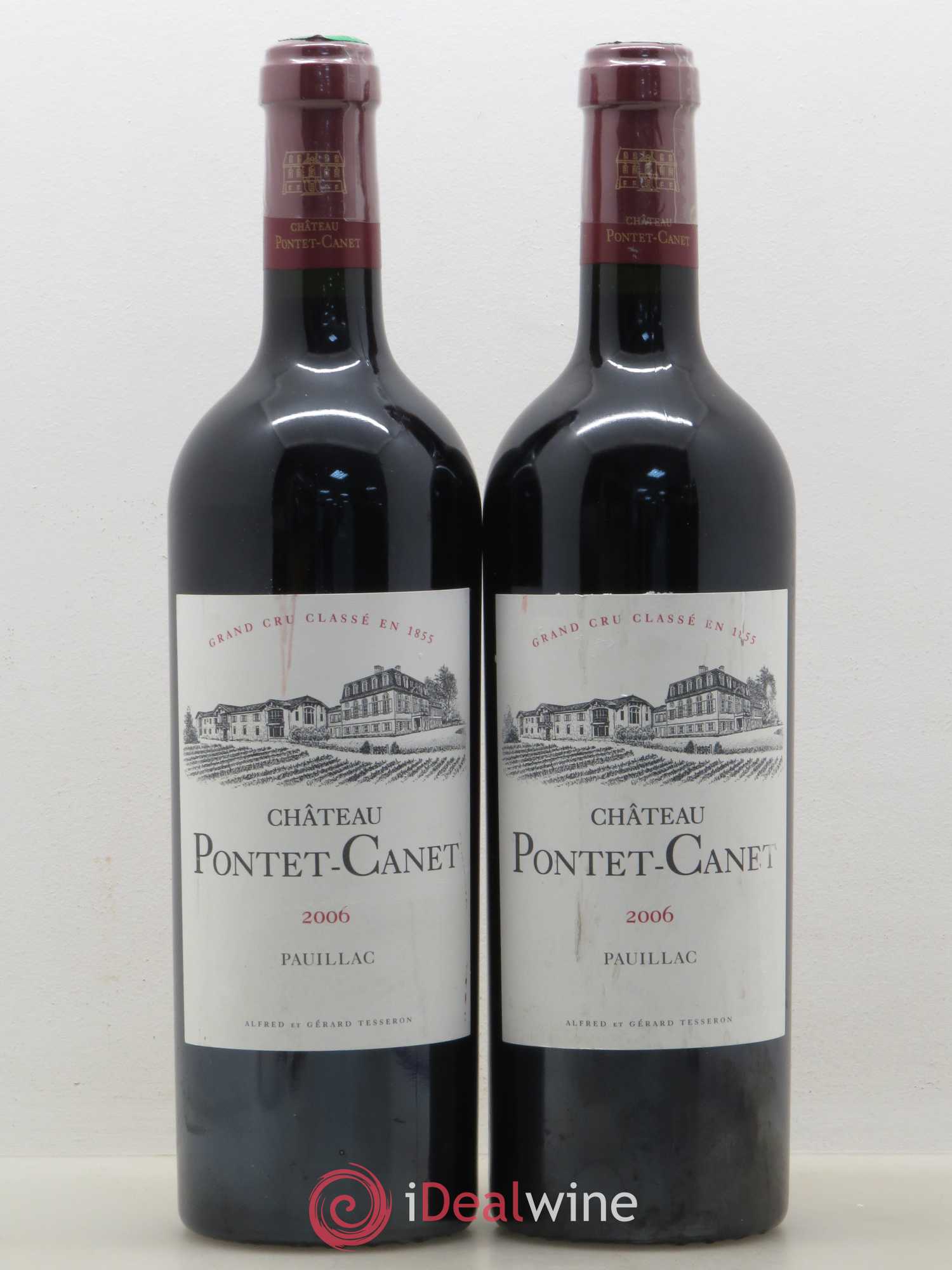 Château Pontet Canet 5ème Grand Cru Classé 2006 - Lot de 2 bouteilles - 0