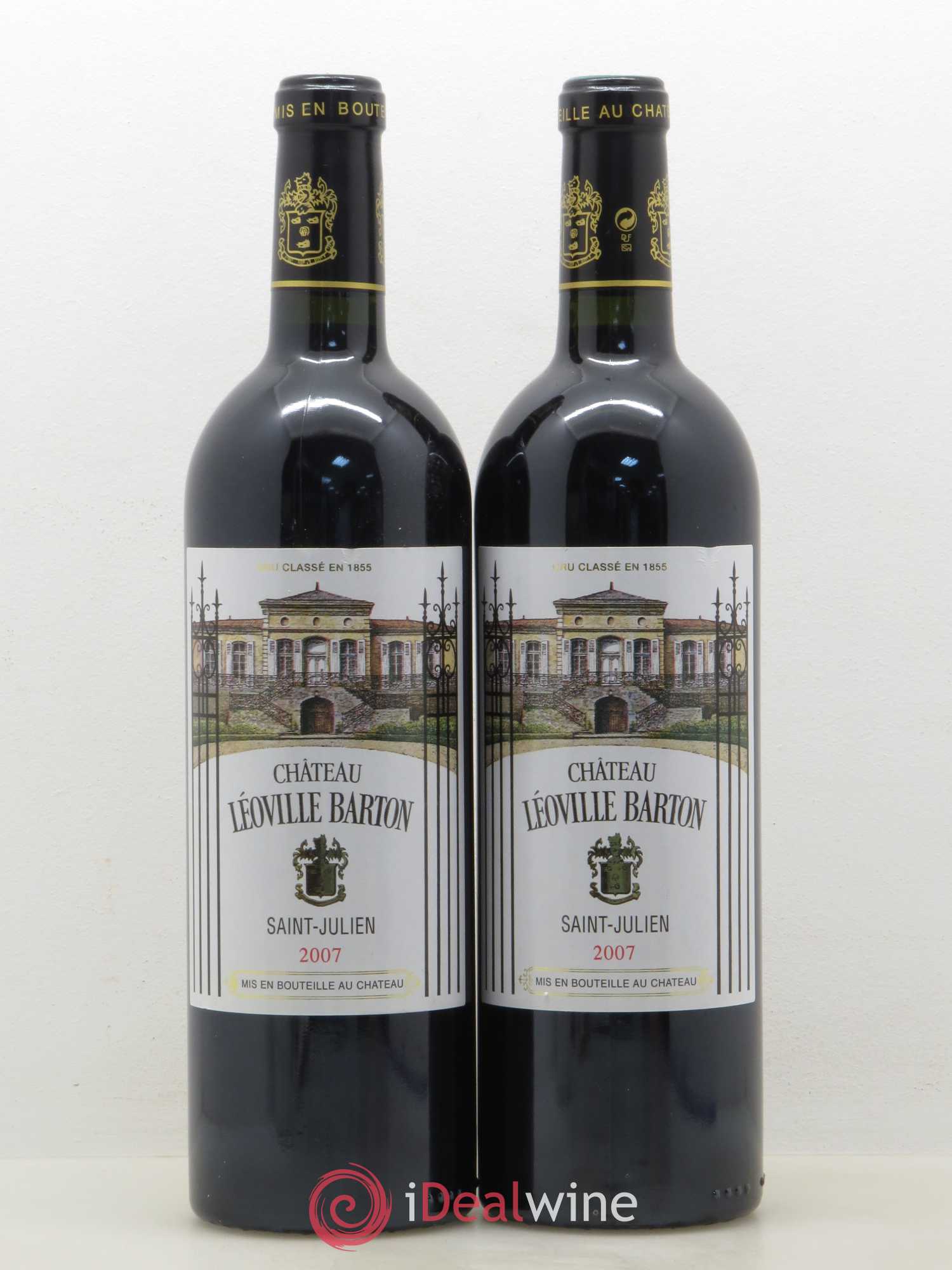 Château Léoville Barton 2ème Grand Cru Classé 2007 - Lot de 2 bouteilles - 0