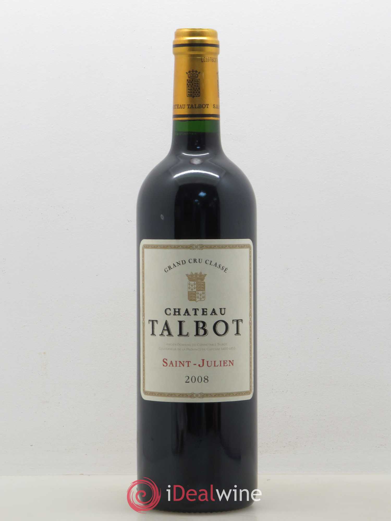 Château Talbot 4ème Grand Cru Classé 2008 - Lot de 1 bouteille - 0