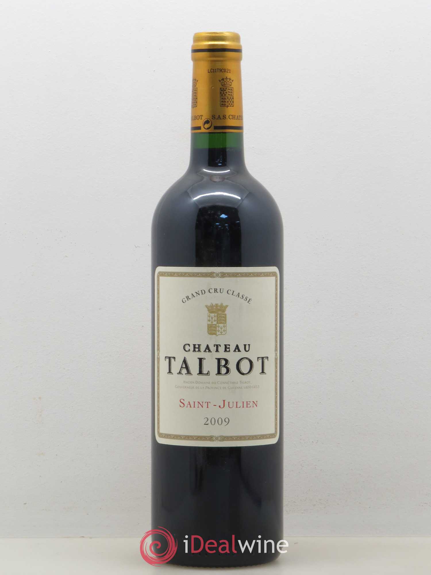 Château Talbot 4ème Grand Cru Classé 2009 - Lot de 1 bouteille - 0