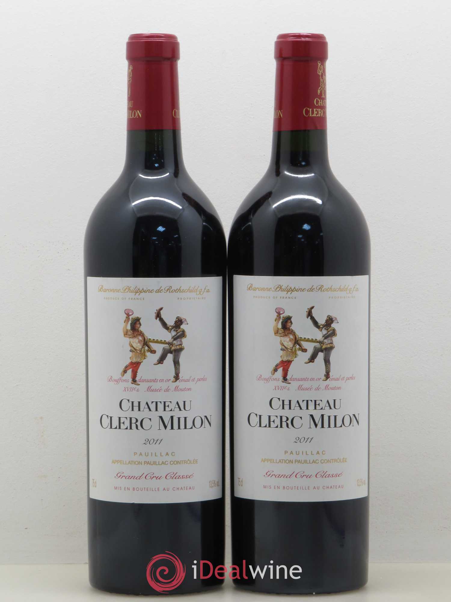 Château Clerc Milon 5ème Grand Cru Classé 2011 - Lot de 2 bouteilles - 0