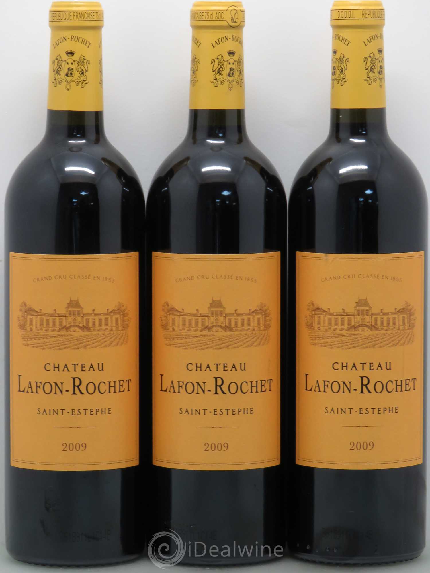 Château Lafon Rochet 4ème Grand Cru Classé 2009 - Lot de 3 bouteilles - 0