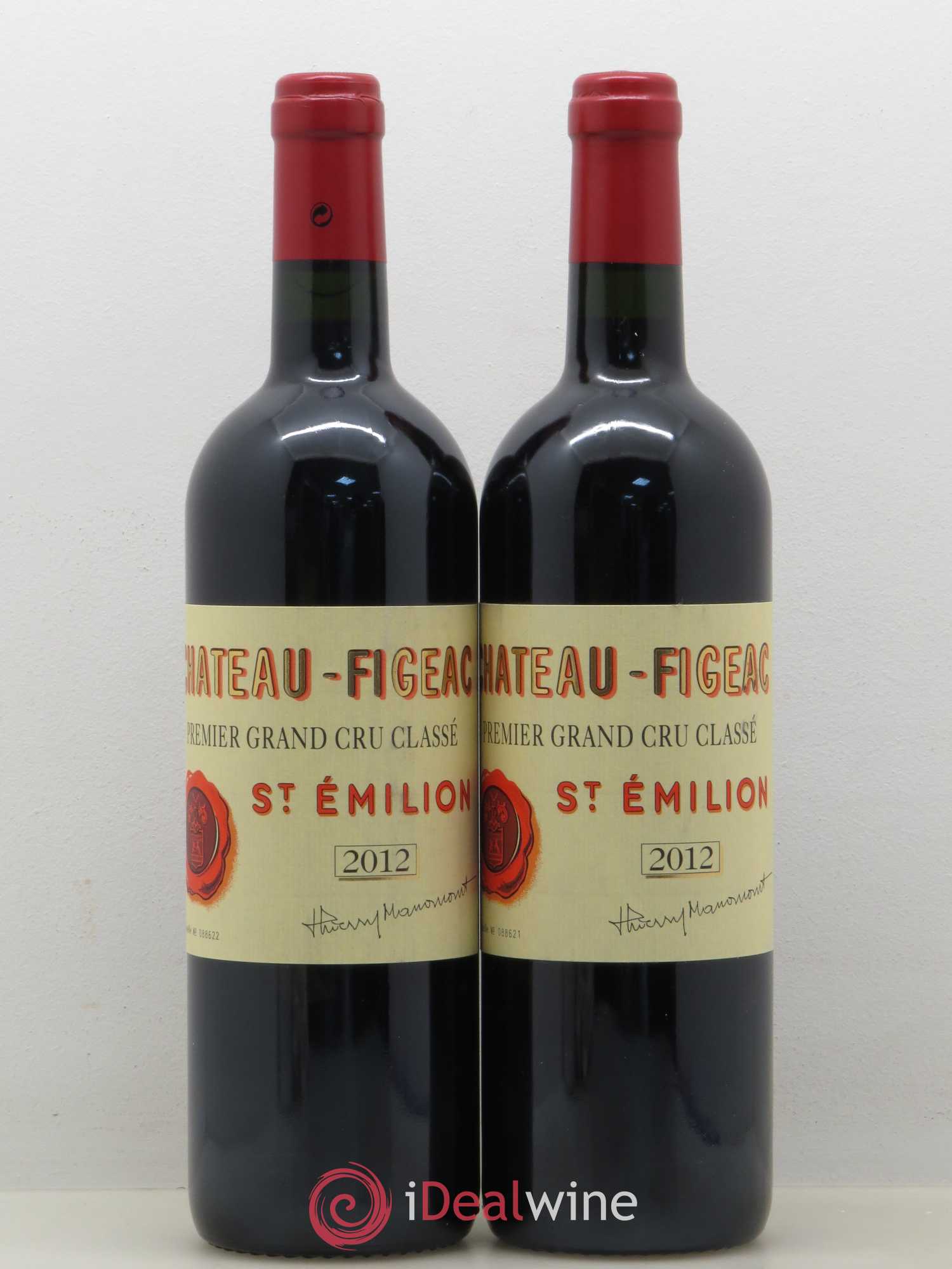 Château Figeac 1er Grand Cru Classé A 2012 - Lot de 2 bouteilles - 0