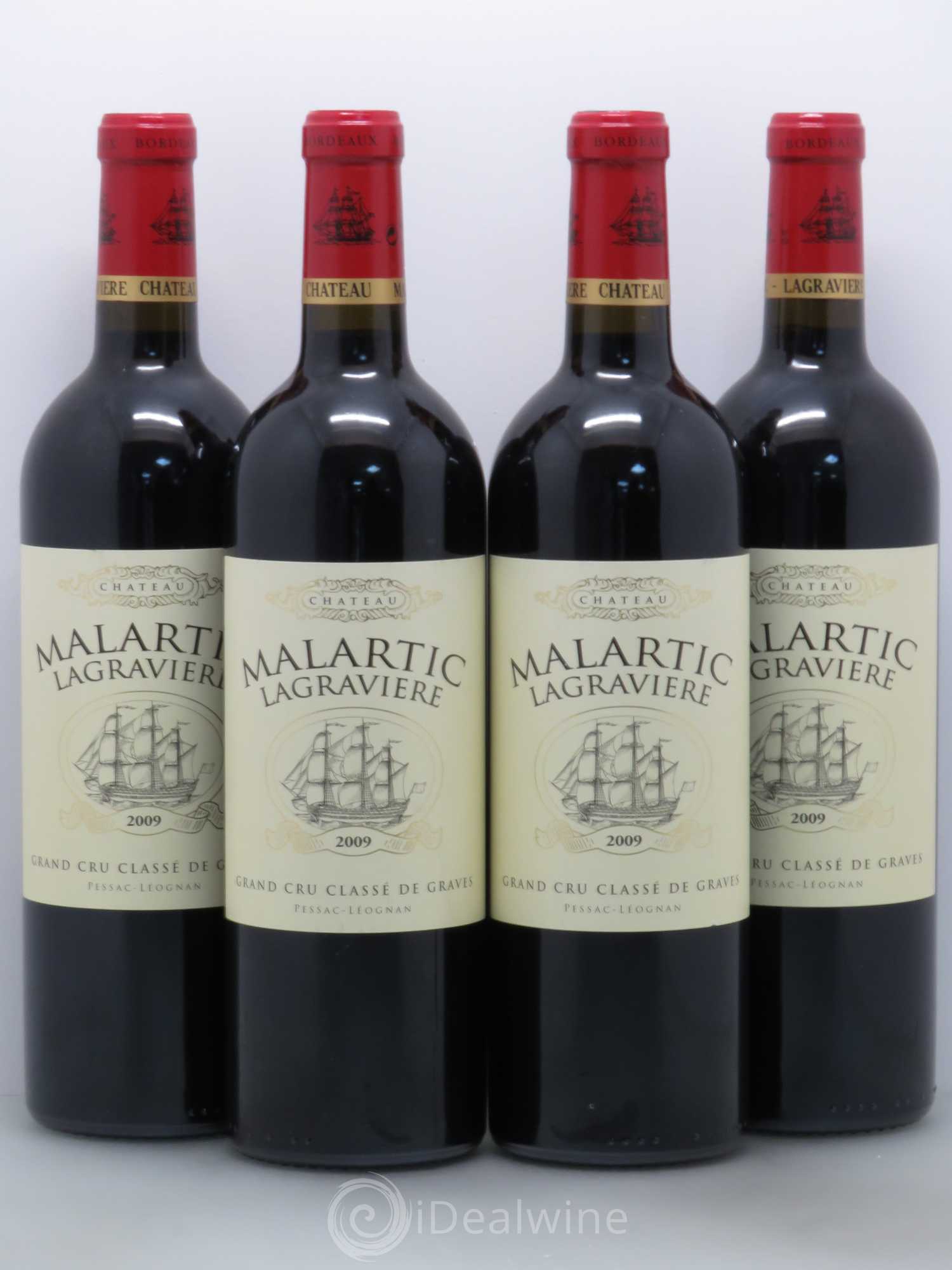Château Malartic-Lagravière Cru Classé de Graves 2009 - Lot de 4 bouteilles - 0