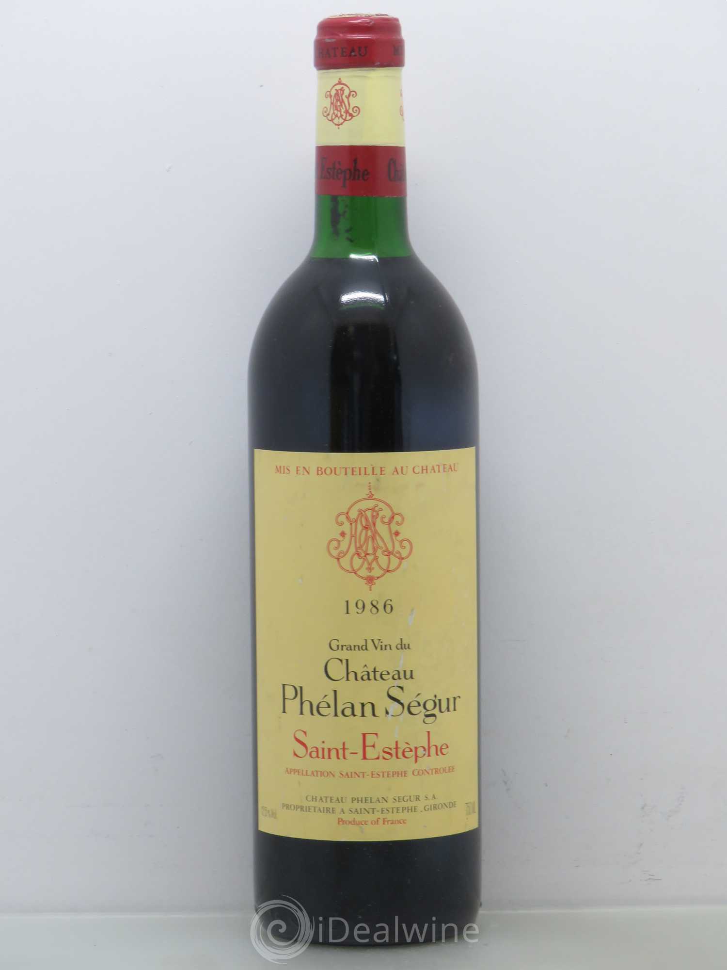 Château Phélan Ségur 1986 - Lot de 1 bouteille - 0