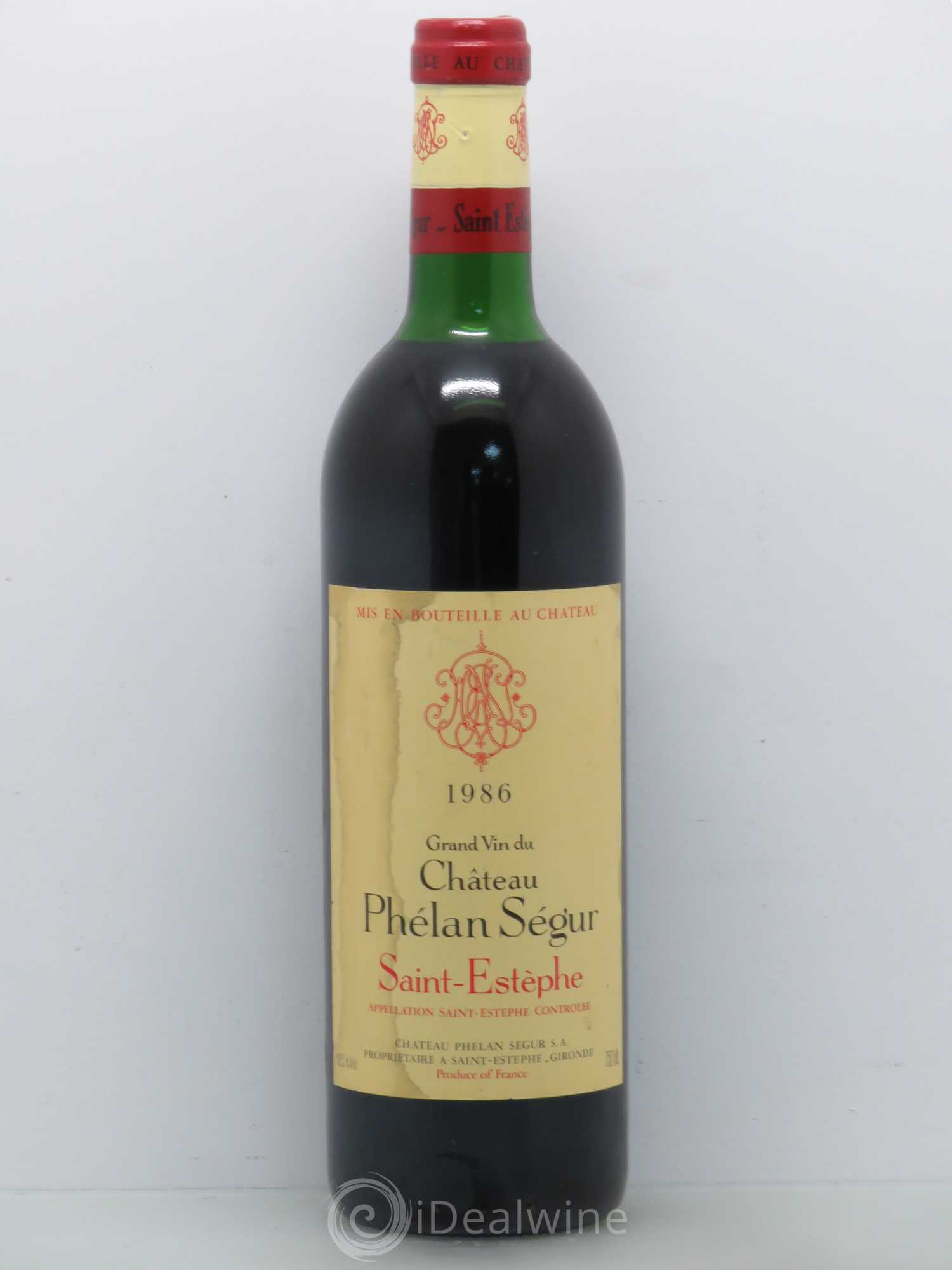 Château Phélan Ségur 1986 - Lot de 1 bouteille - 0