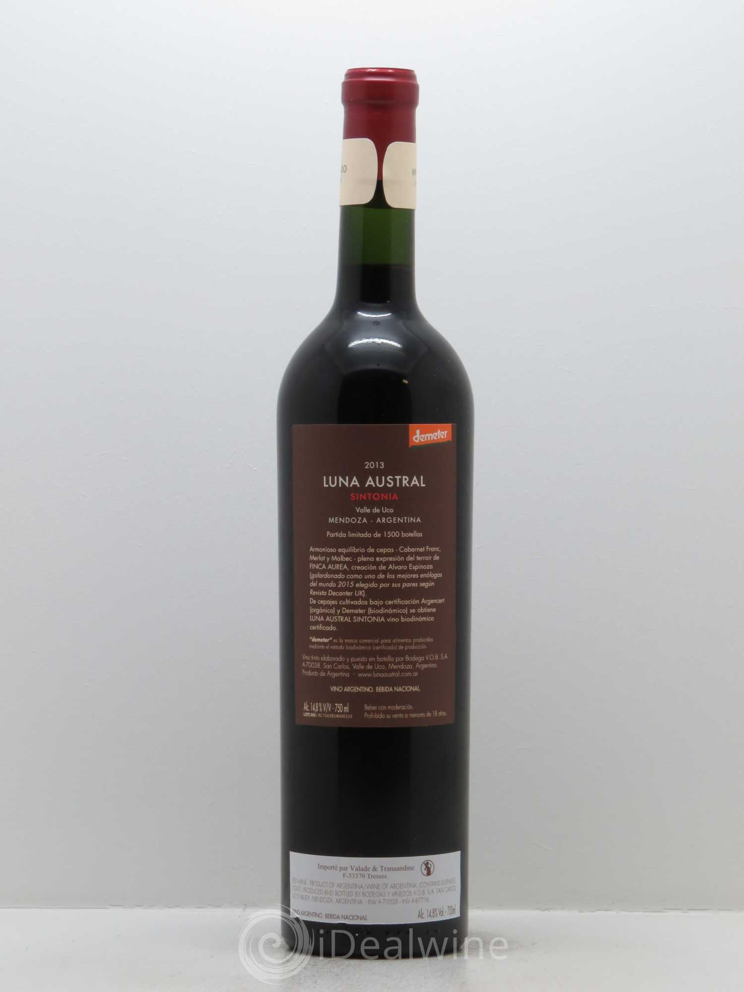 Mendoza Luna Astral Sintonia Alvaro Espinoza 2013 - Lot de 1 bouteille - 1