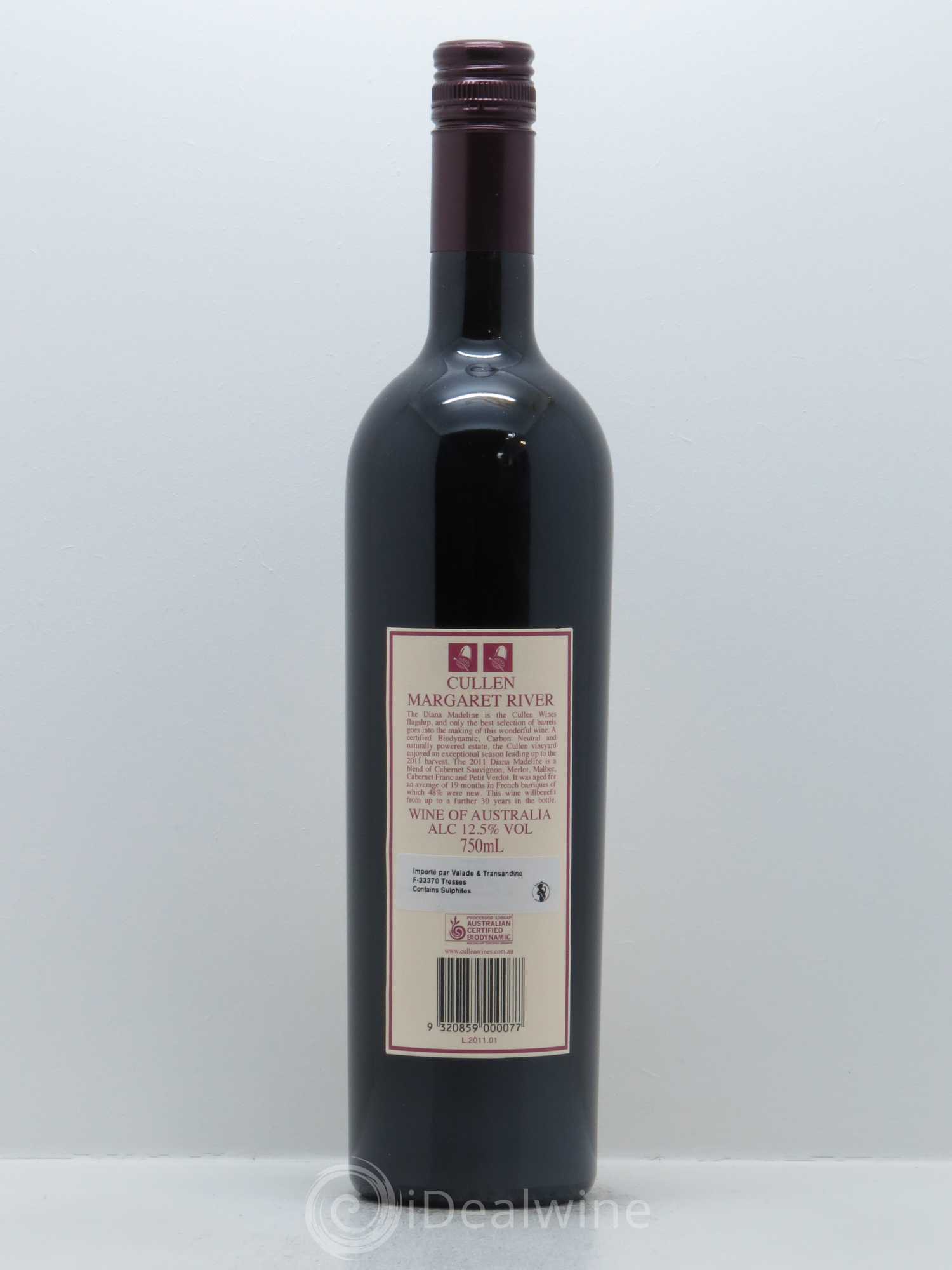 Margaret River Cullen Diana Madeleine Cabernet Sauvignon 2011 - Lot de 1 bouteille - 1