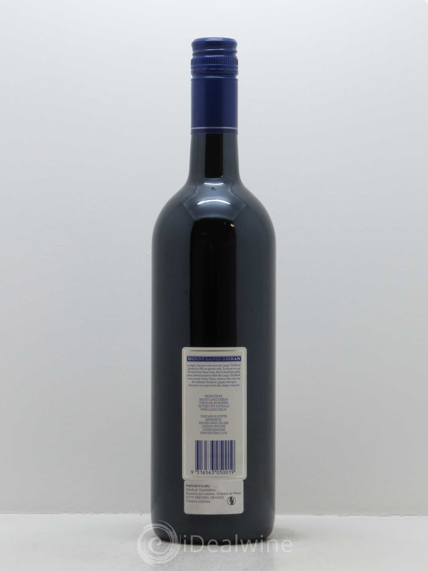 Grampians Mount Langi Ghiran Langi Shiraz 2010 - Lot de 1 bouteille - 1