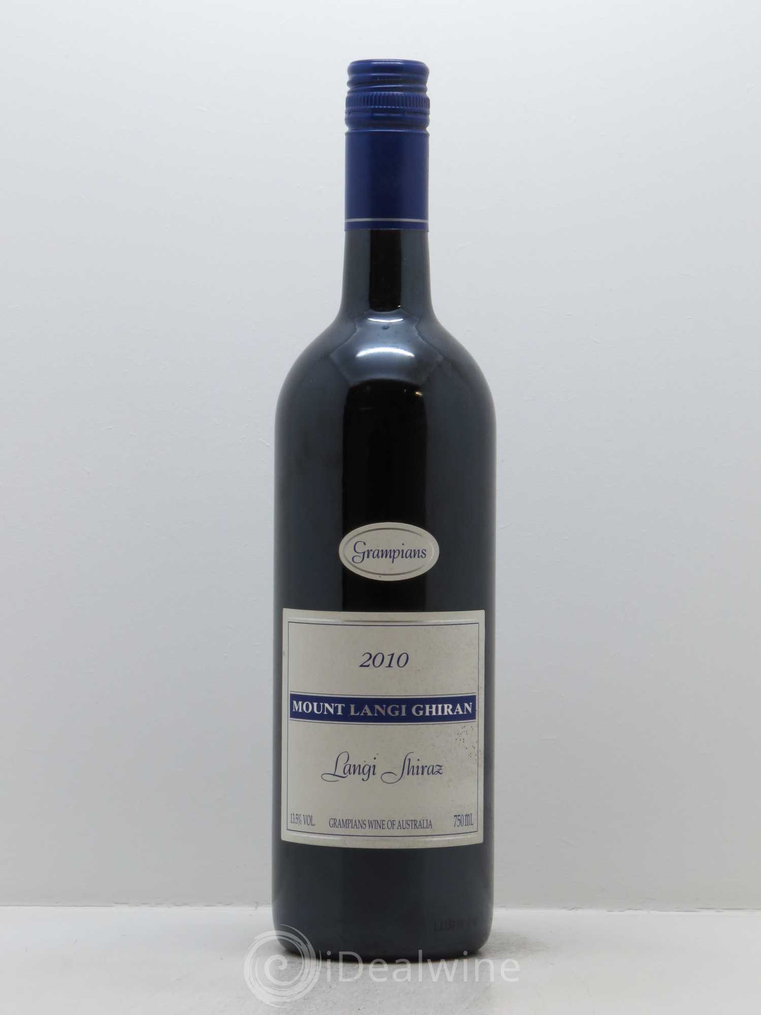 Grampians Mount Langi Ghiran Langi Shiraz 2010 - Lot de 1 bouteille - 0