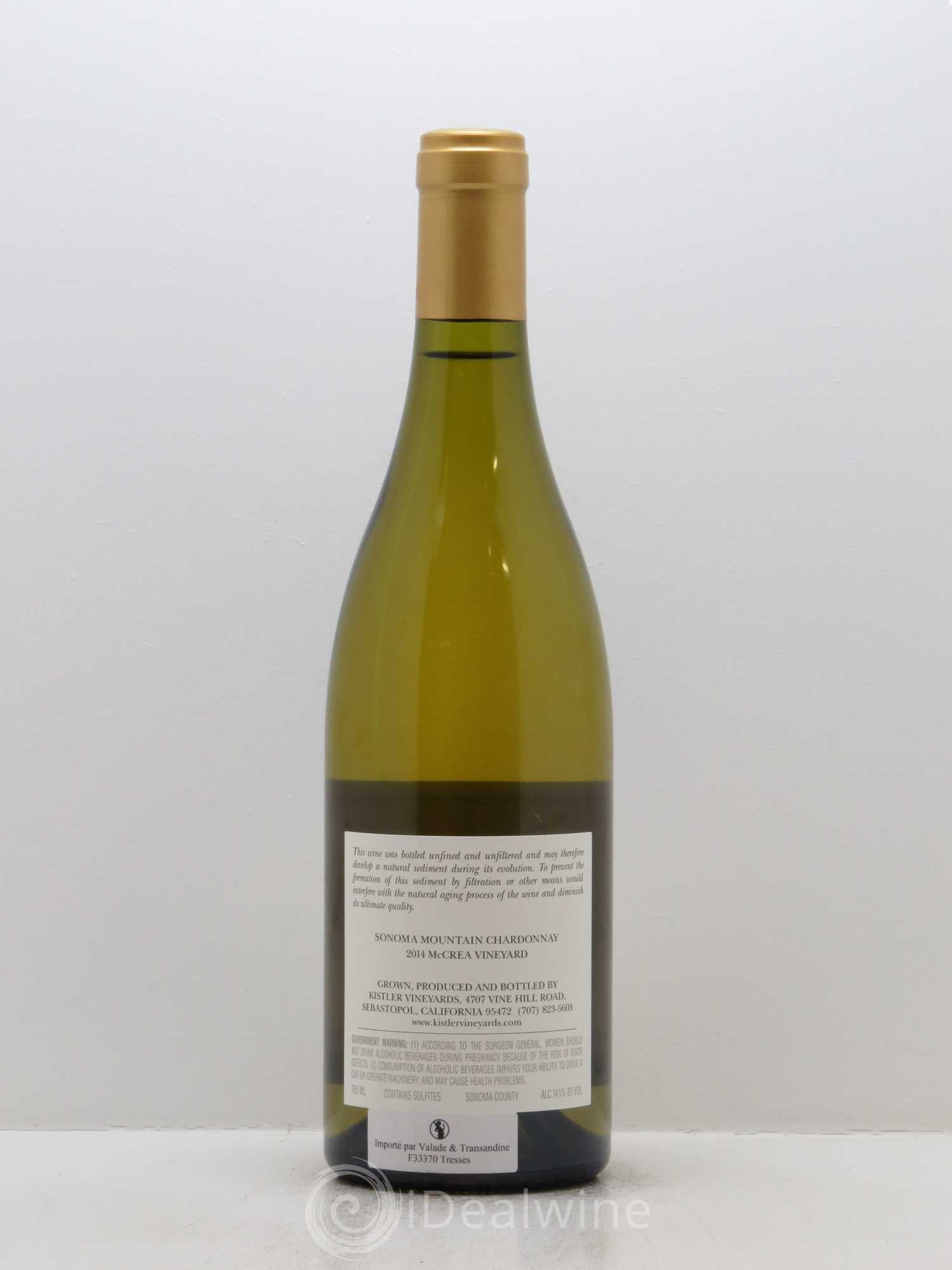 Sonoma Mountain Mc Crea Vineyard Chardonnay Kistler 2014 - Lot de 1 bouteille - 1