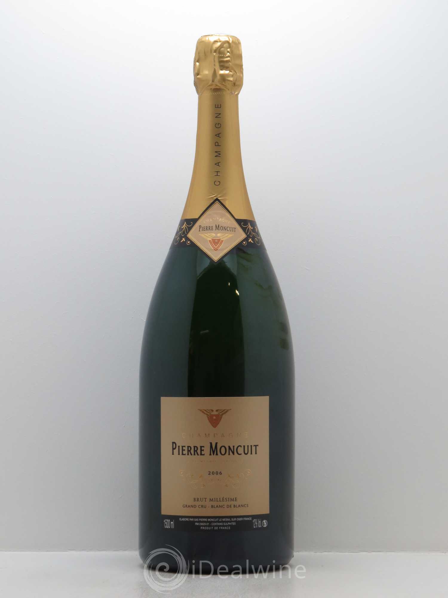 Blanc de Blancs Grand Cru Brut Millésimé Pierre Moncuit 2006 - Lot de 1 magnum - 0