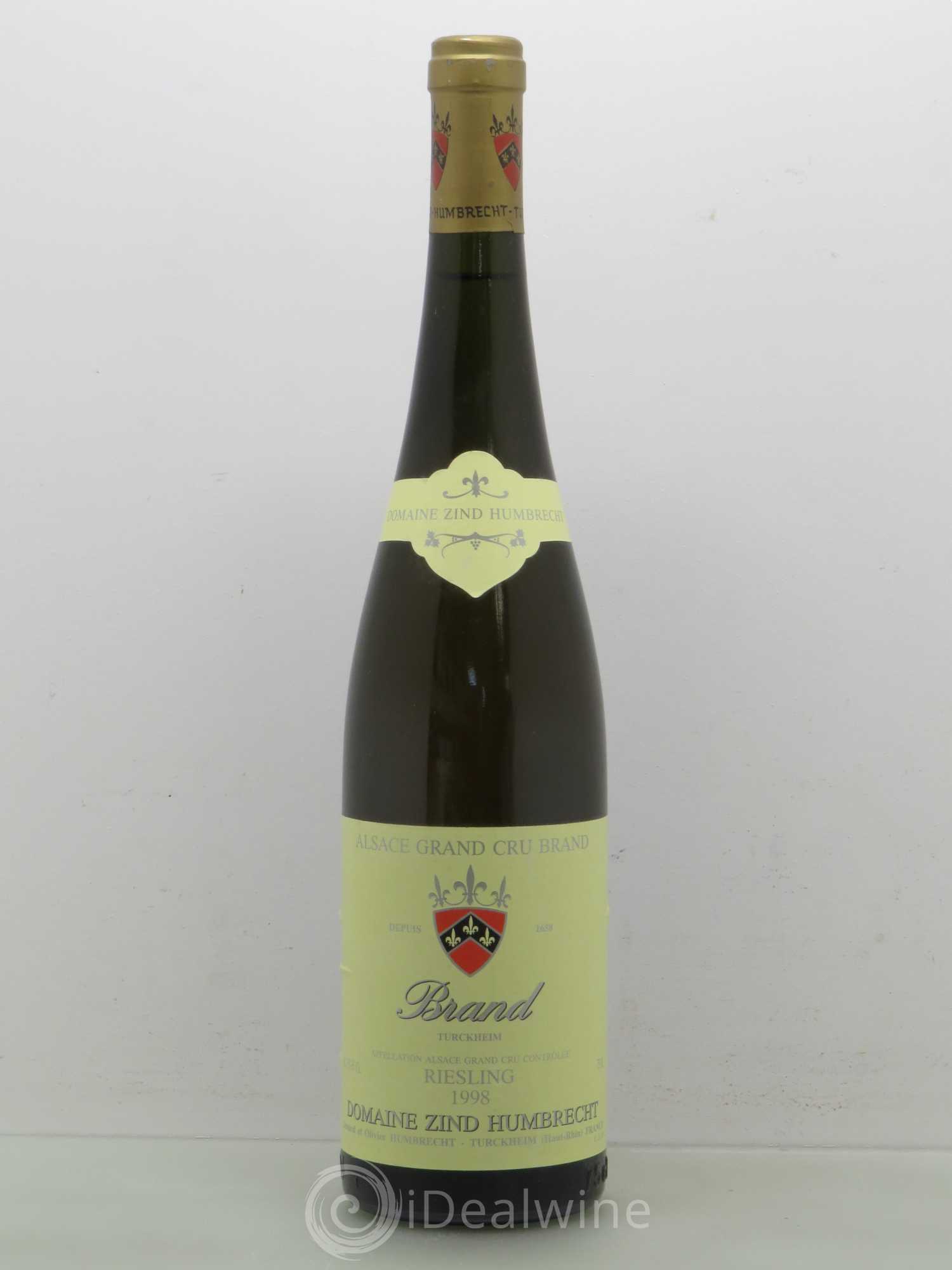 Alsace Riesling Grand Cru Brand Zind-Humbrecht (Domaine) 1998 - Lot de 1 bouteille - 0