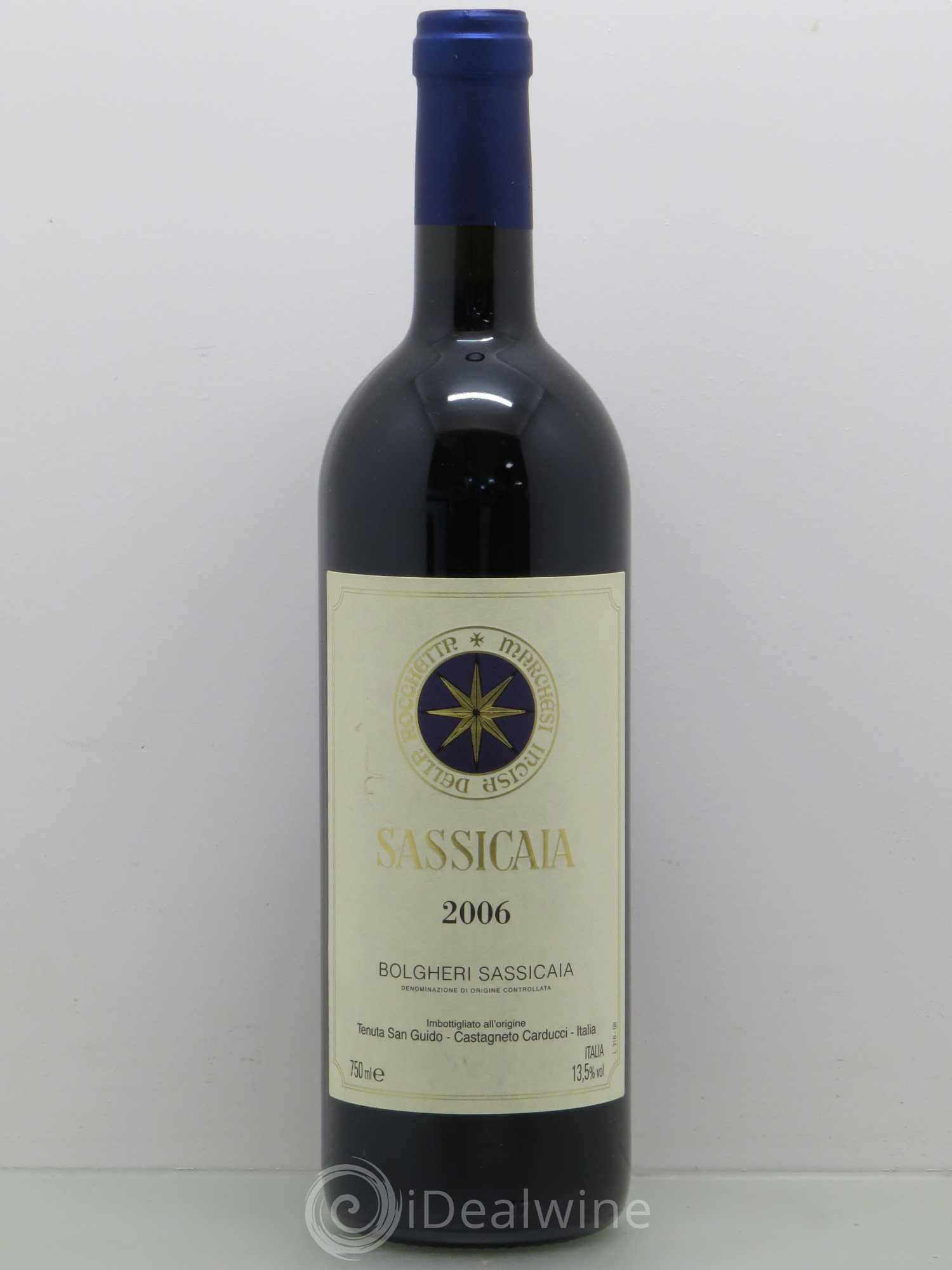 Bolgheri DOC Sassicaia Tenuta San Guido 2006 - Lot de 1 bouteille - 0