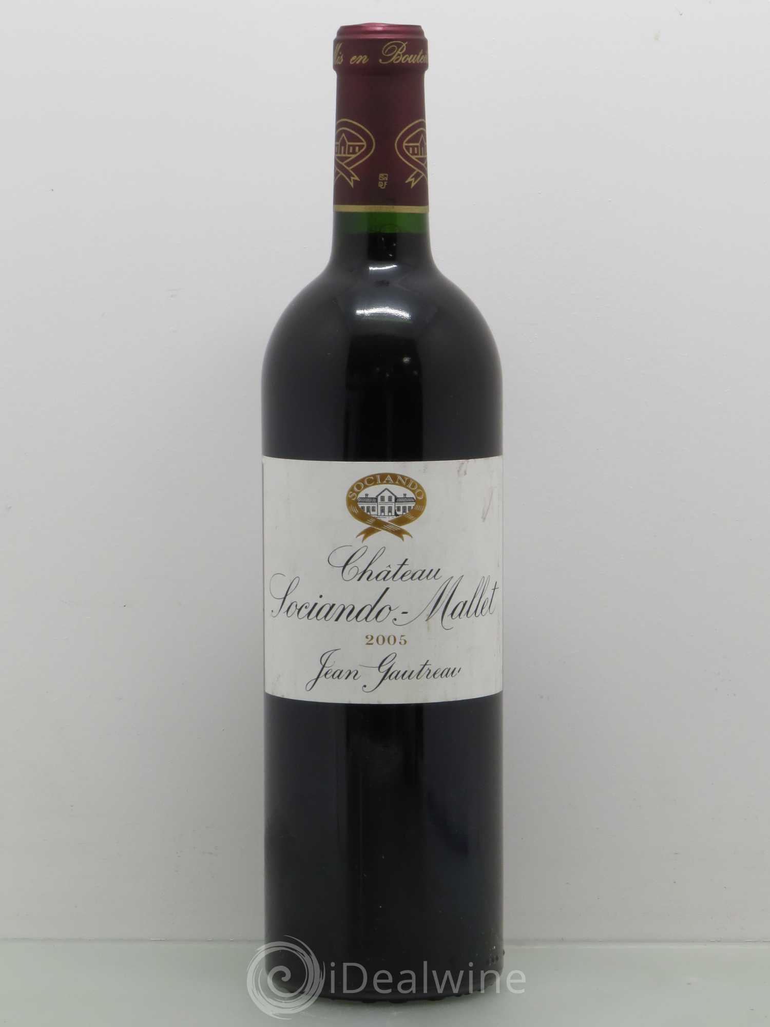 Château Sociando Mallet 2005 - Lot de 1 bouteille - 0