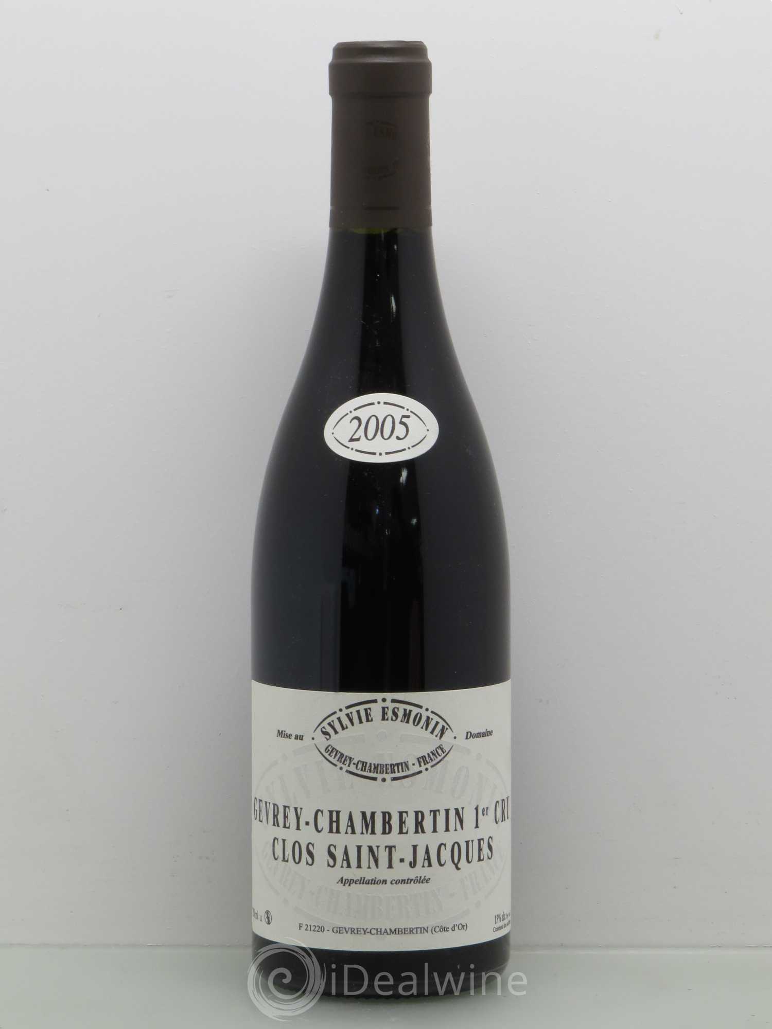 Gevrey-Chambertin 1er Cru Clos Saint Jacques Sylvie Esmonin 2005 - Lot de 1 bouteille - 0