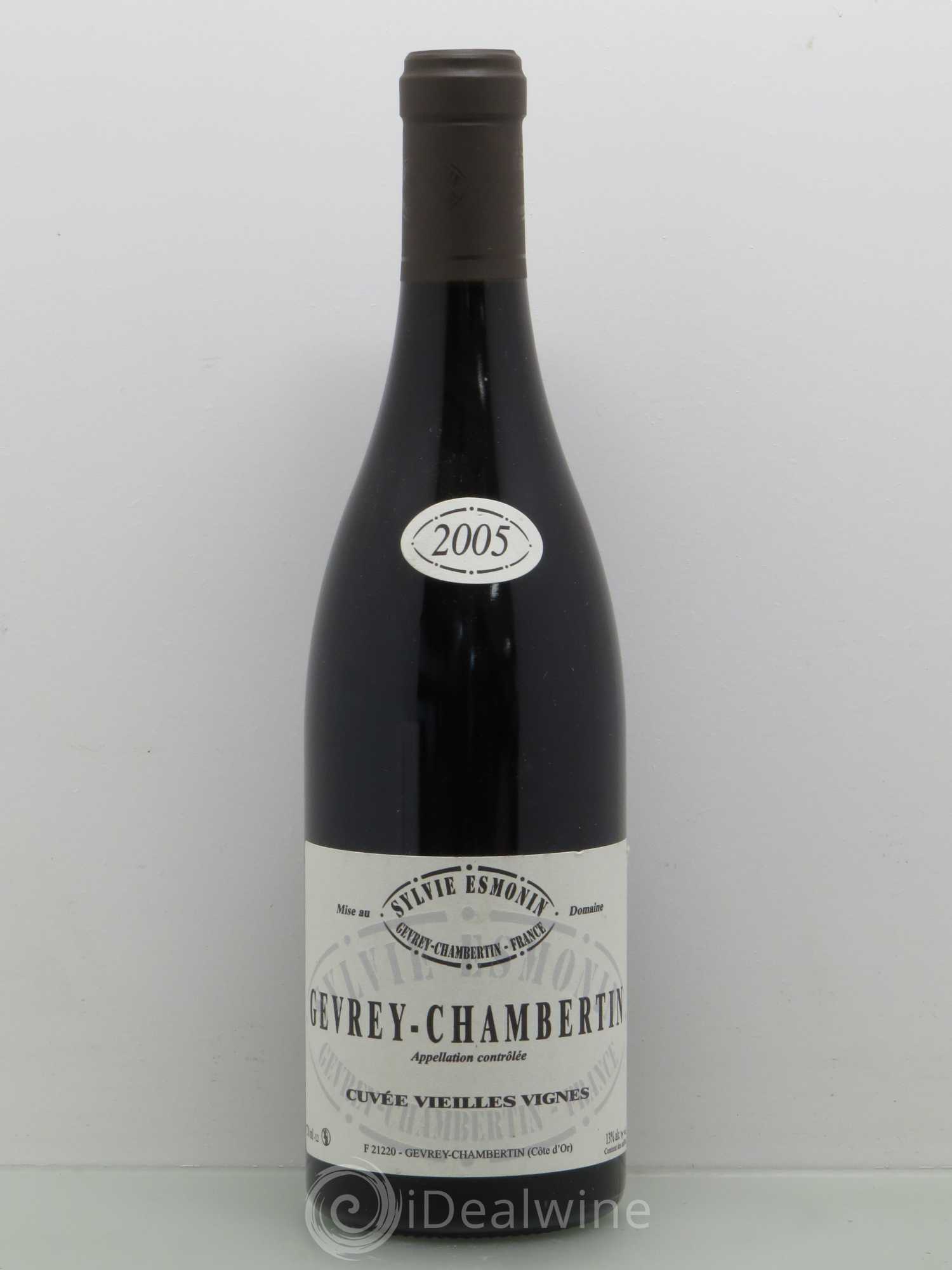 Gevrey-Chambertin Vieilles Vignes Sylvie Esmonin 2005 - Lot de 1 bouteille - 0