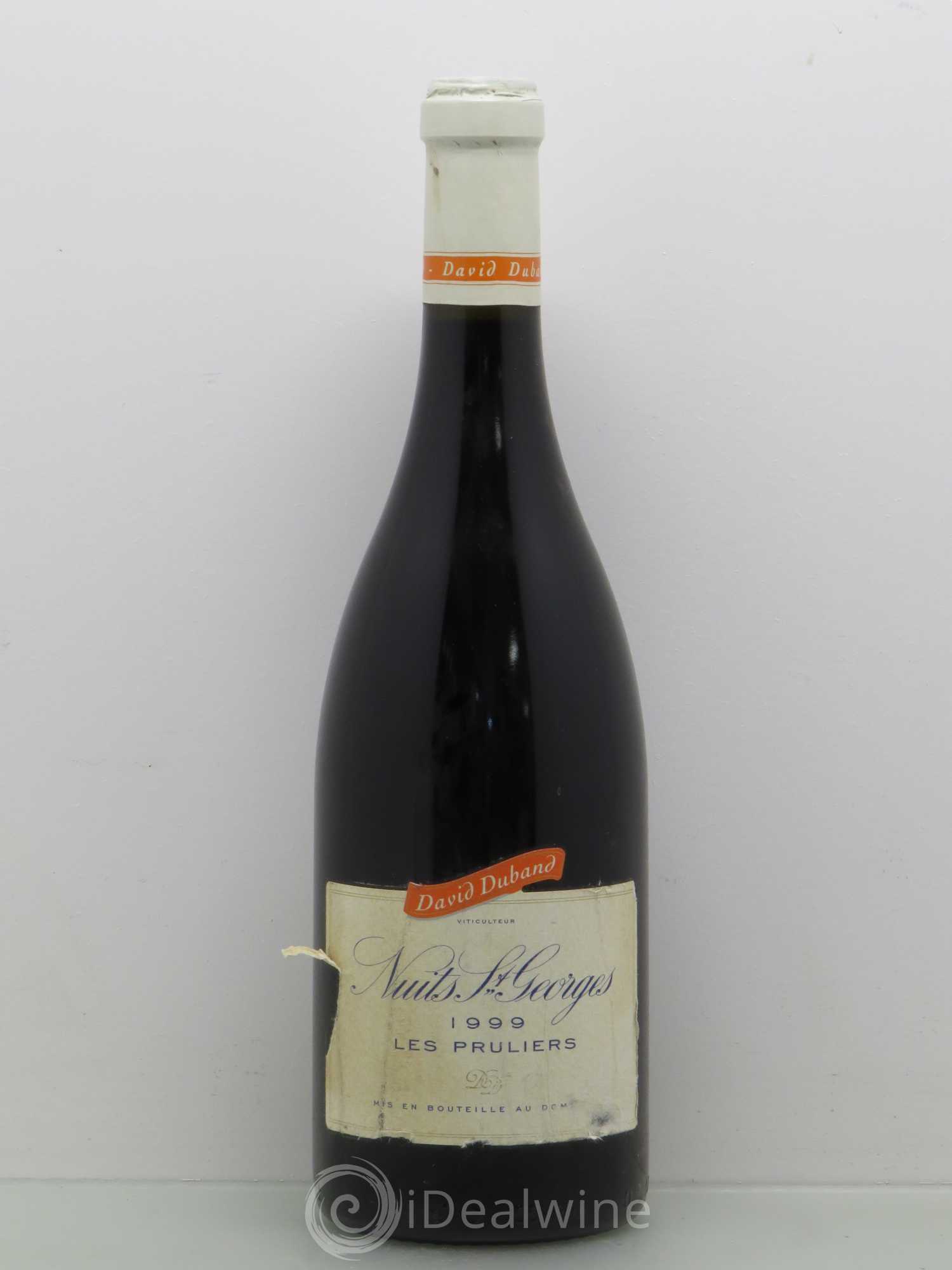 Nuits-Saint-Georges 1er Cru Les Pruliers Duband 1999 - Posten von 1 Flasche - 0