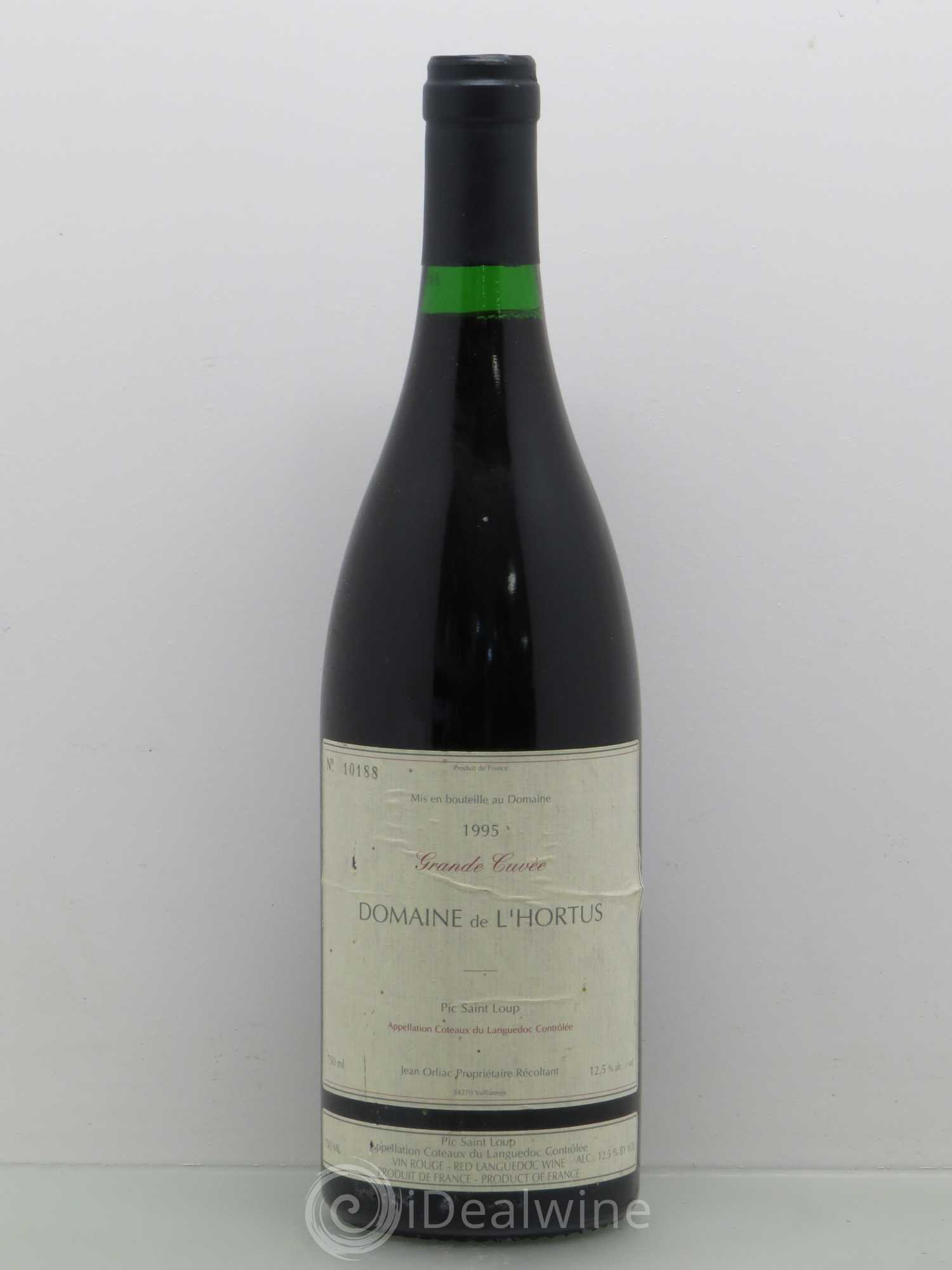 Pic Saint-Loup Domaine de L'Hortus Grande Cuvée Famille Orliac 1995 - Lot de 1 bouteille - 0