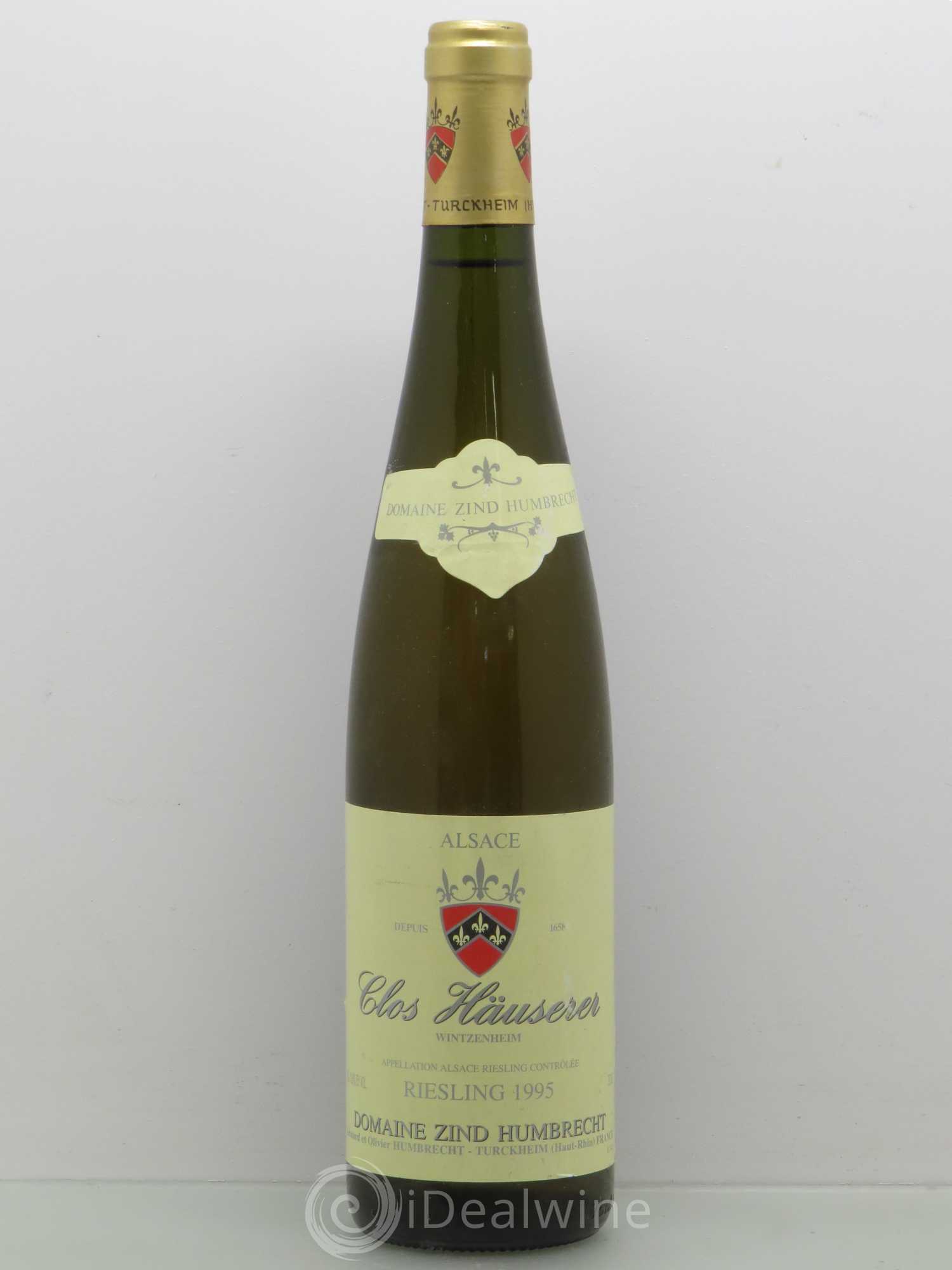 Alsace Riesling Clos Hauserer Zind-Humbrecht (Domaine) 1995 - Lot de 1 bouteille - 0