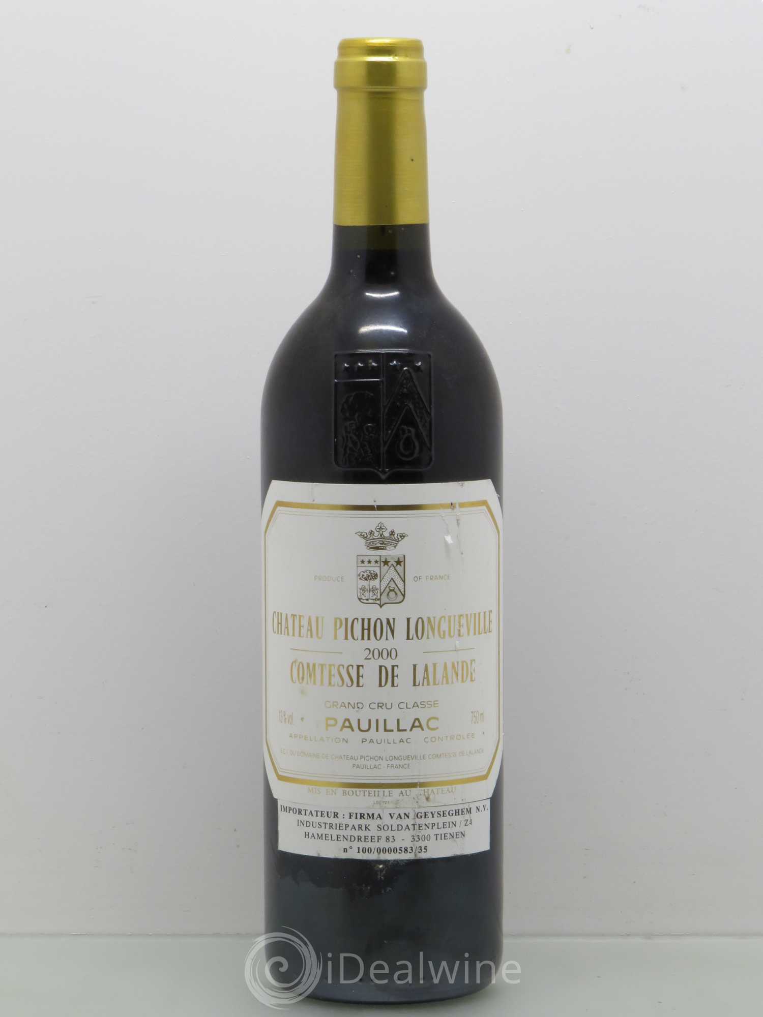 Château Pichon Longueville Comtesse de Lalande 2ème Grand Cru Classé 2000 - Lot de 1 bouteille - 0