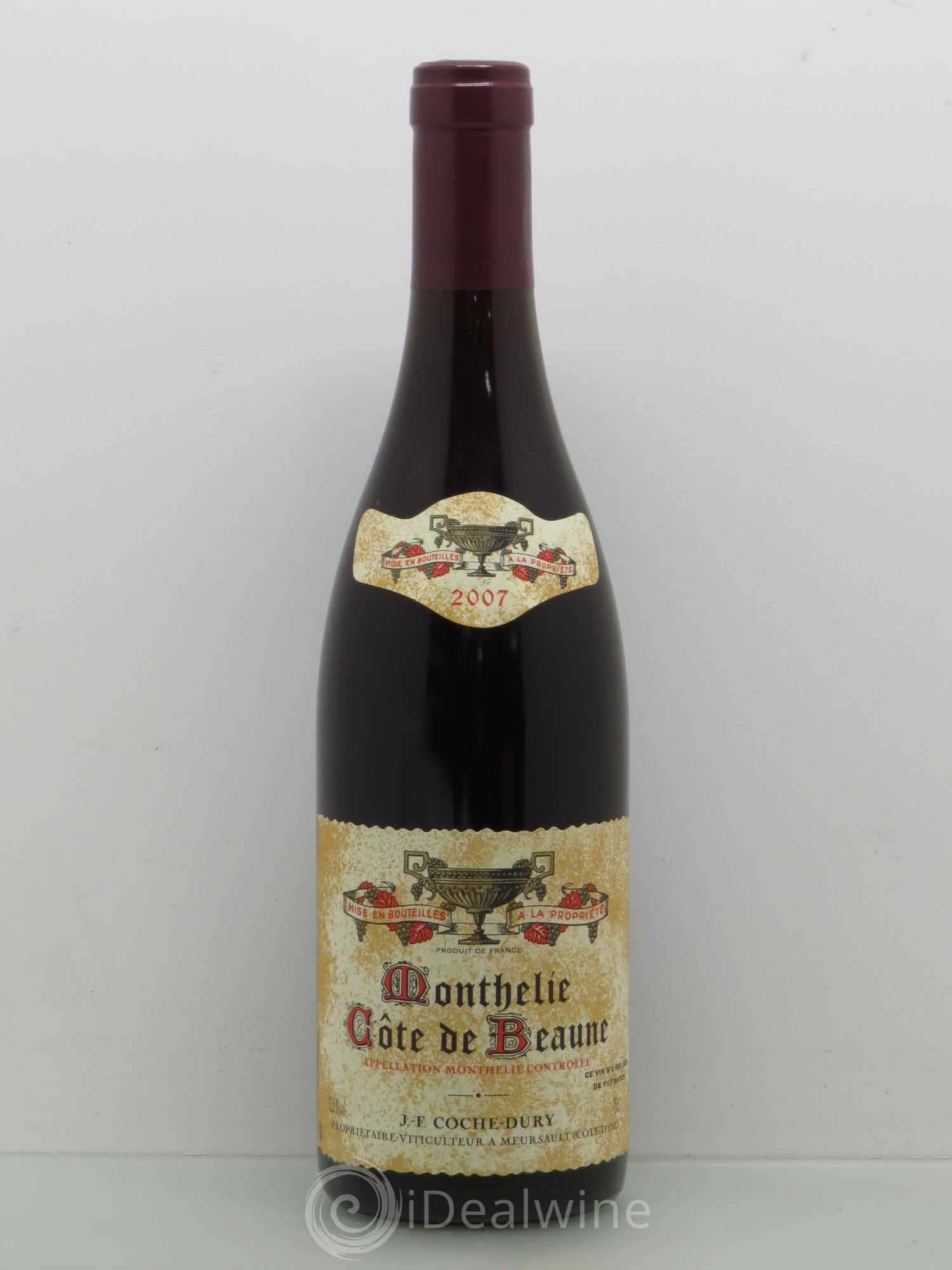 Monthélie Coche Dury (Domaine) 2007 - Lot de 1 bouteille - 0