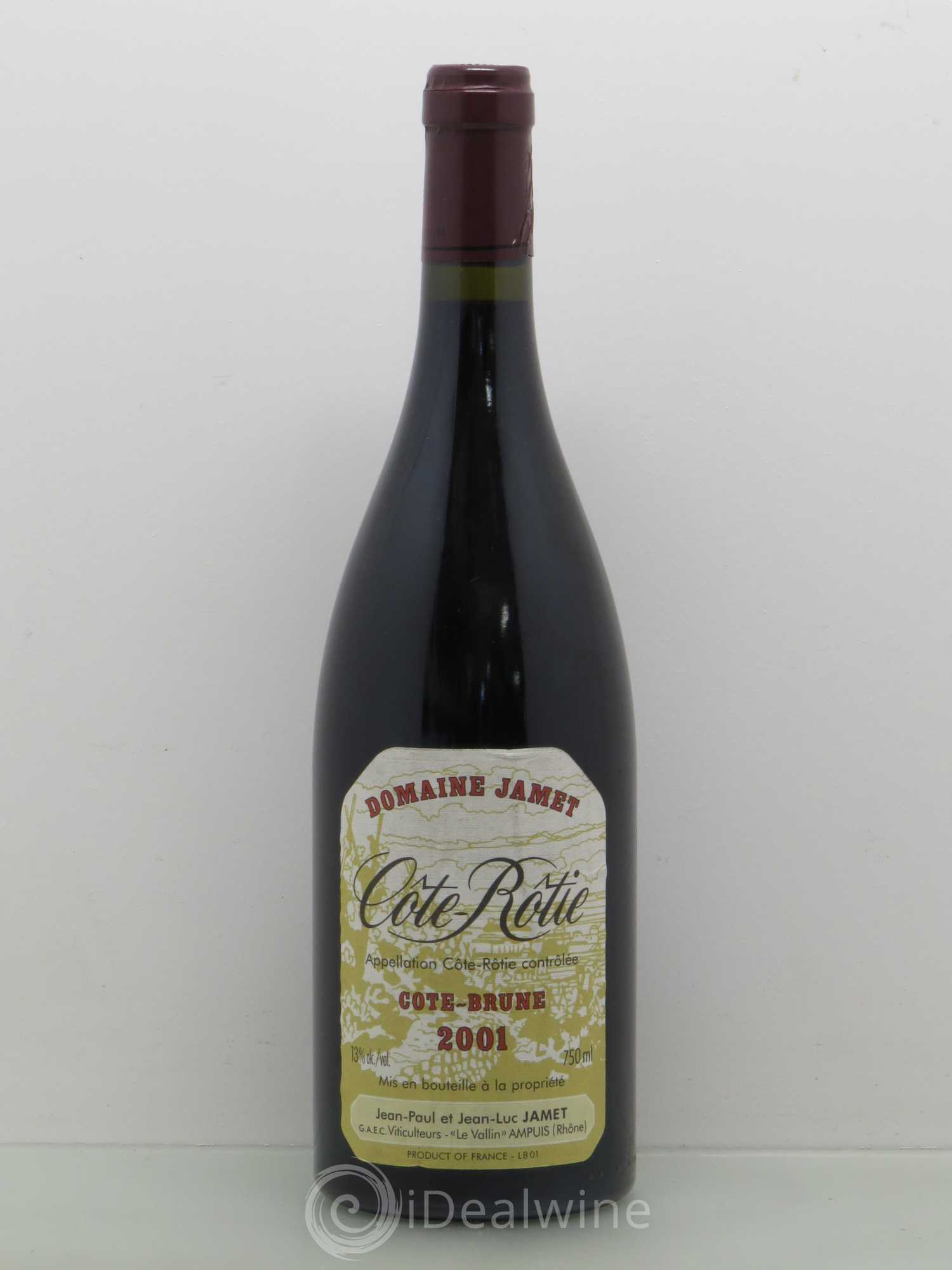 Côte-Rôtie Côte Brune Jamet (Domaine) 2001 - Lot de 1 bouteille - 0