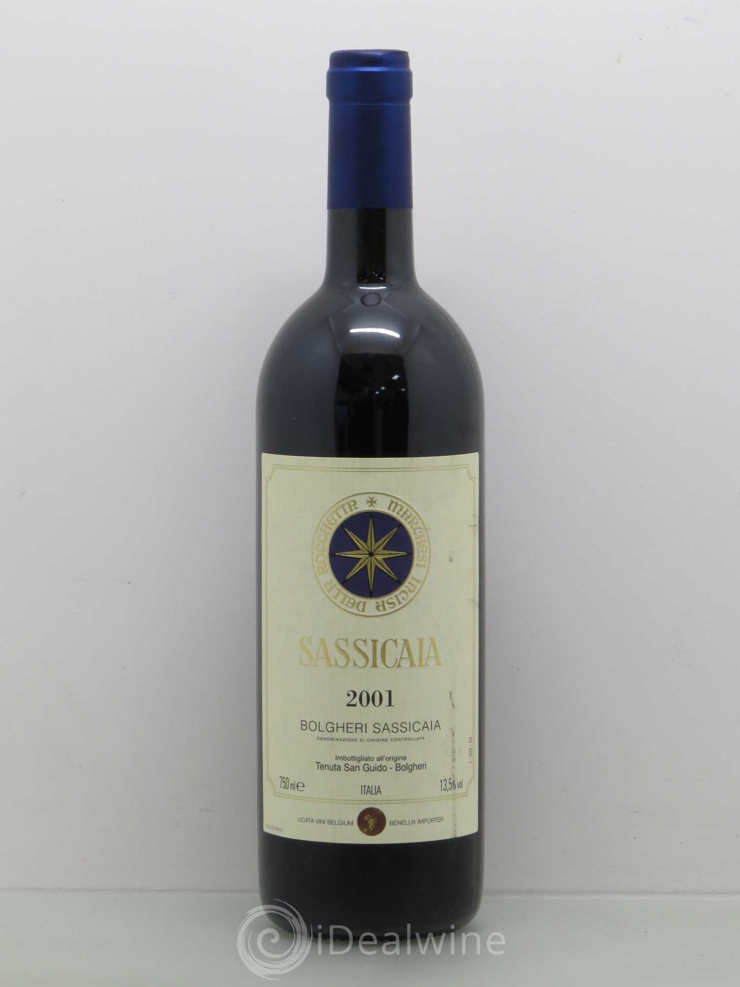 Bolgheri DOC Sassicaia Tenuta San Guido 2001 - Lot de 1 bouteille - 0