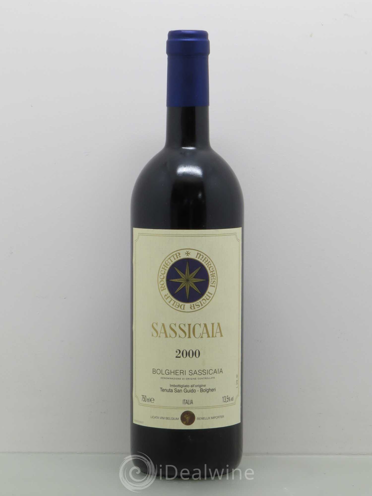 Bolgheri DOC Sassicaia Tenuta San Guido 2000 - Lot de 1 bouteille - 0