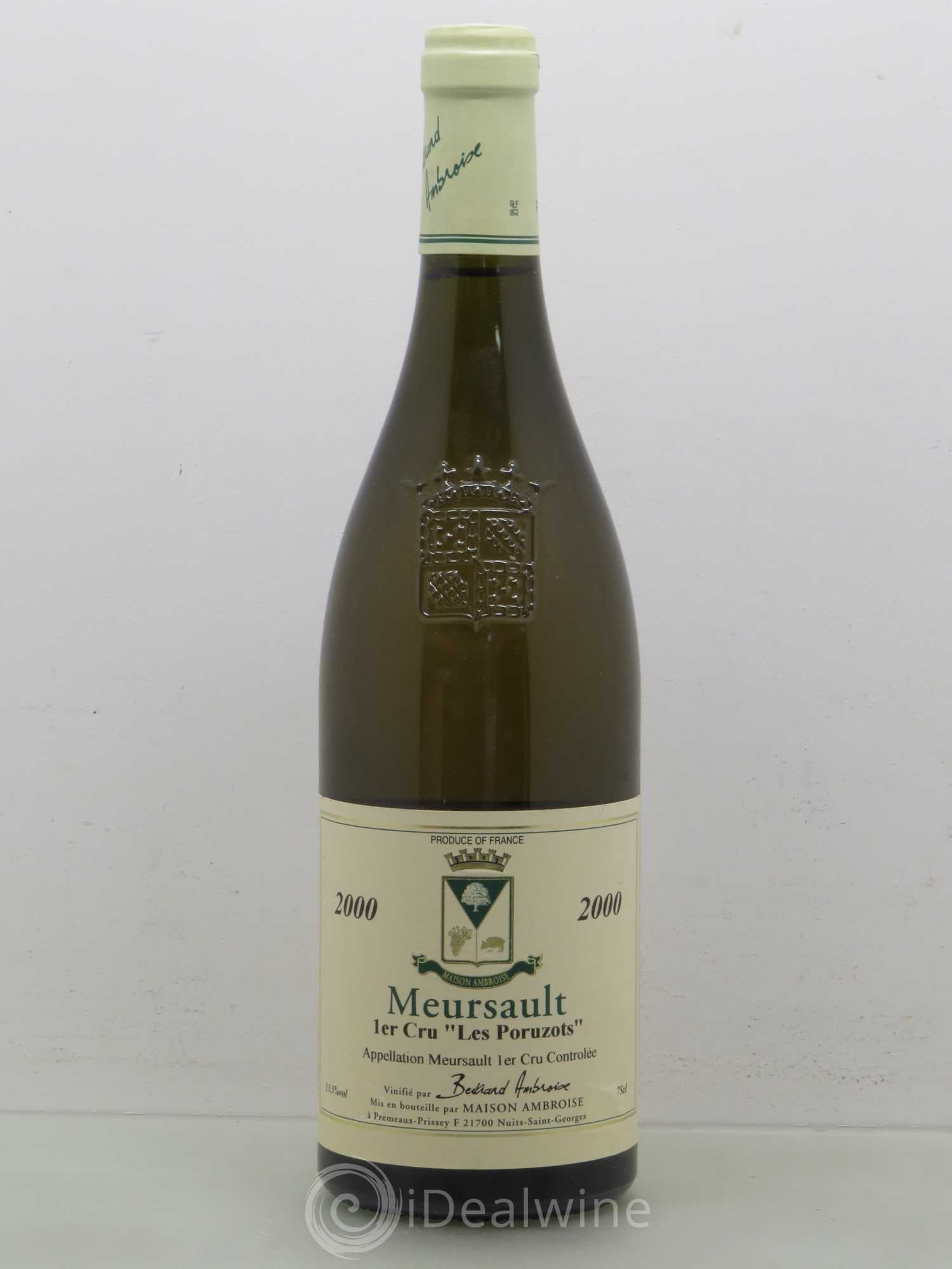 Meursault 1er Cru Les Poruzots Bertrand Ambroise 2000 - Posten von 1 Flasche - 0