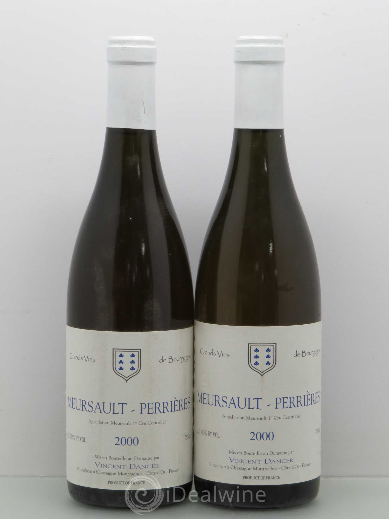 Meursault 1er Cru Perrières Vincent Dancer 2000 - Lot de 2 bouteilles - 0