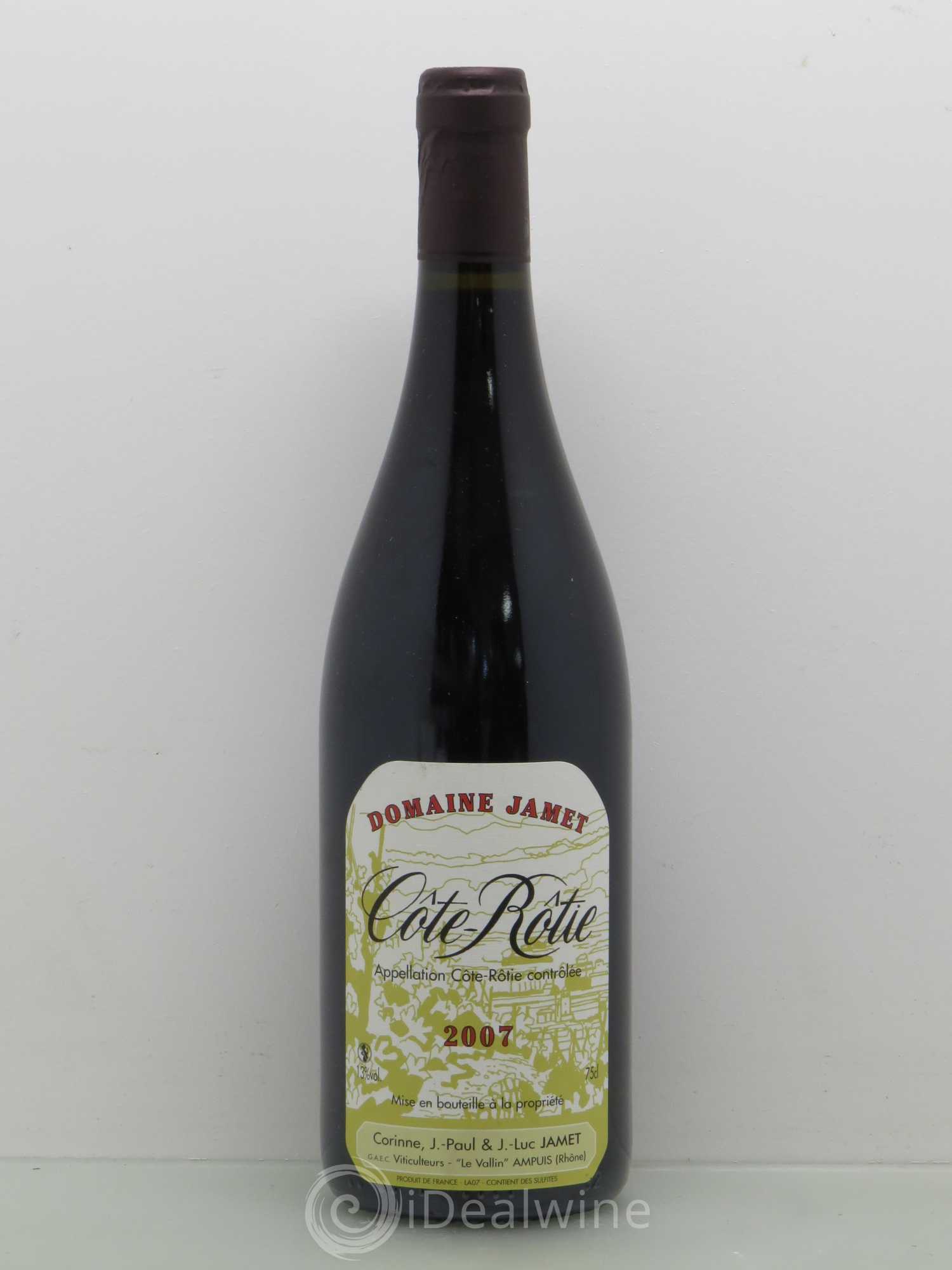 Côte-Rôtie Jamet (Domaine) 2007 - Lot de 1 bouteille - 0
