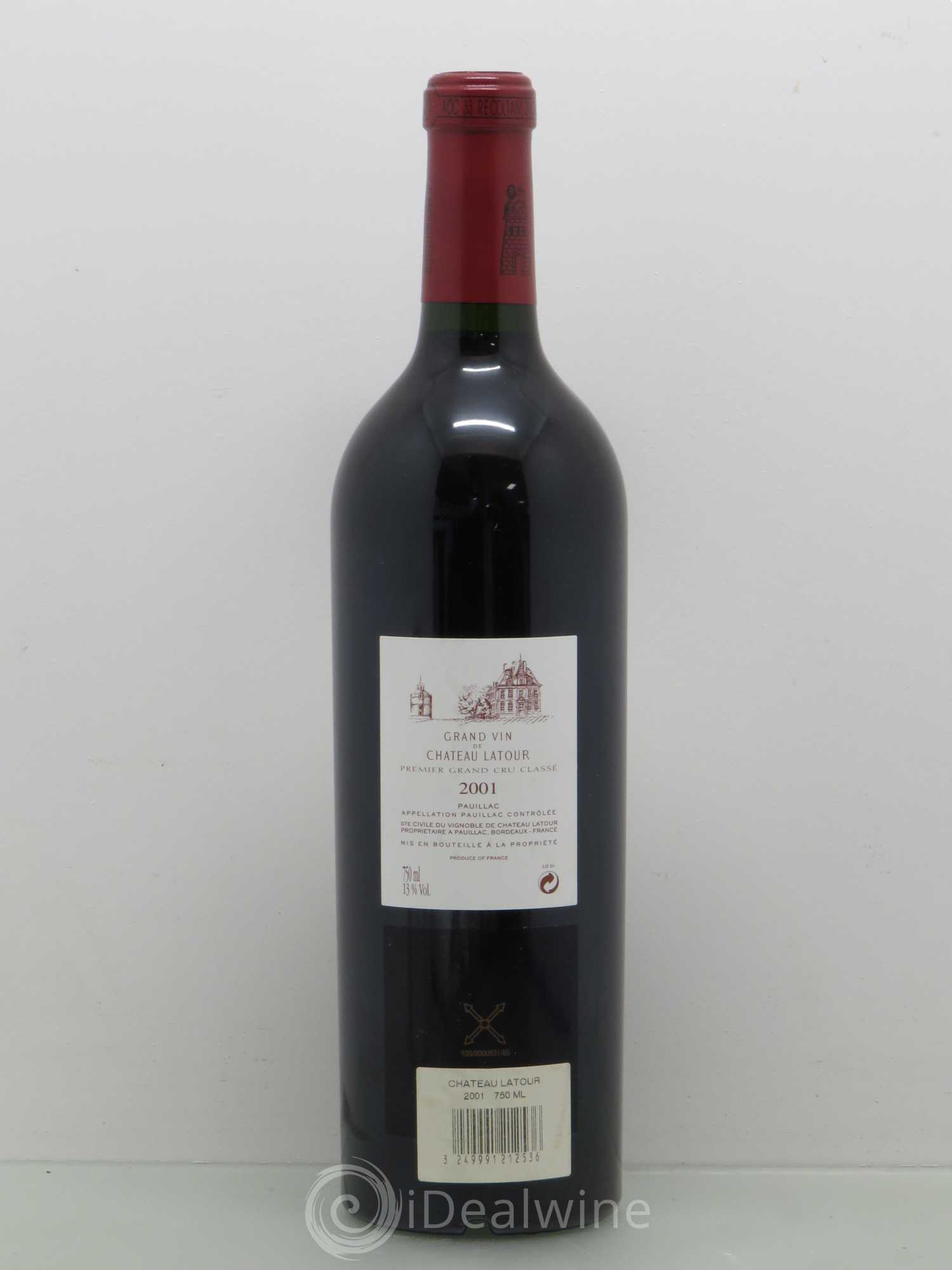 Château Latour 1er Grand Cru Classé 2001 - Lot de 1 bouteille - 1