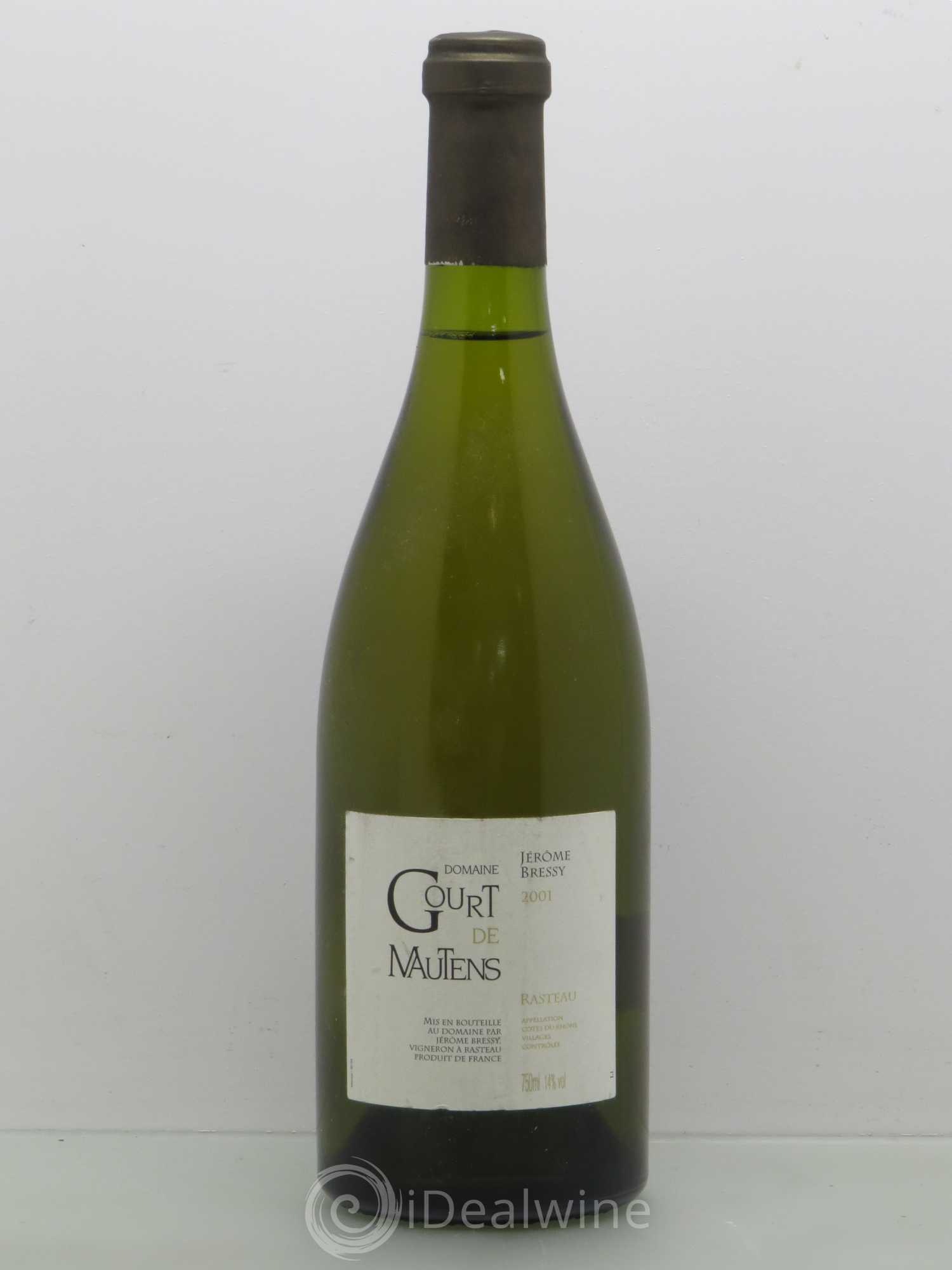 Rhône Rasteau Gourt de Mautens Jérôme Bressy 2001 - Posten von 1 Flasche - 0