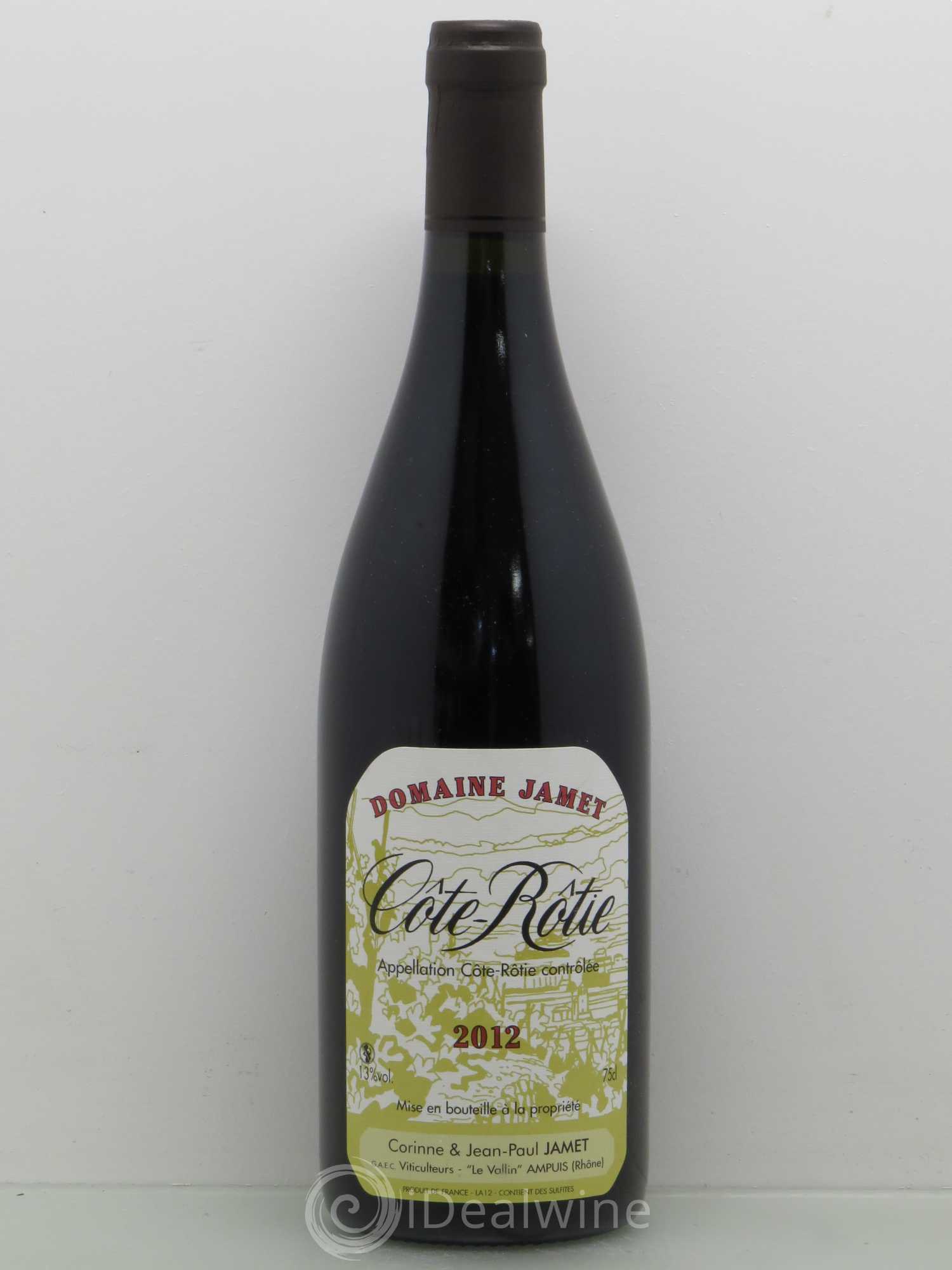 Côte-Rôtie Jamet (Domaine) 2012 - Lot de 1 bouteille - 0