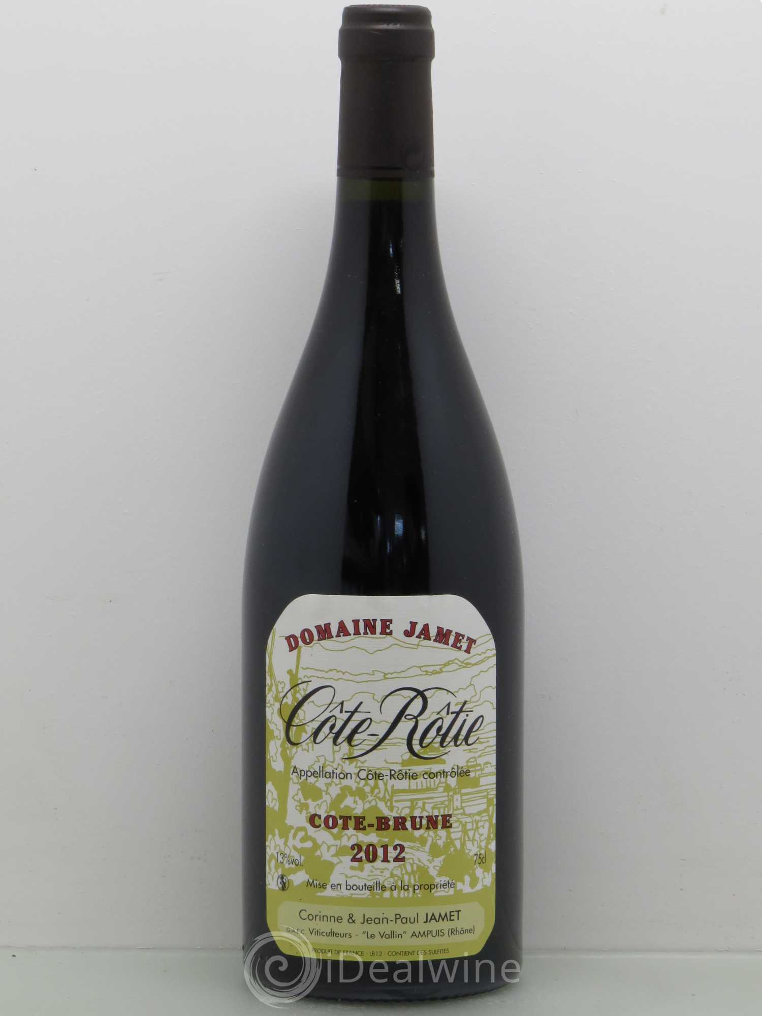 Côte-Rôtie Côte Brune Jamet (Domaine) 2012 - Lot de 1 bouteille - 0