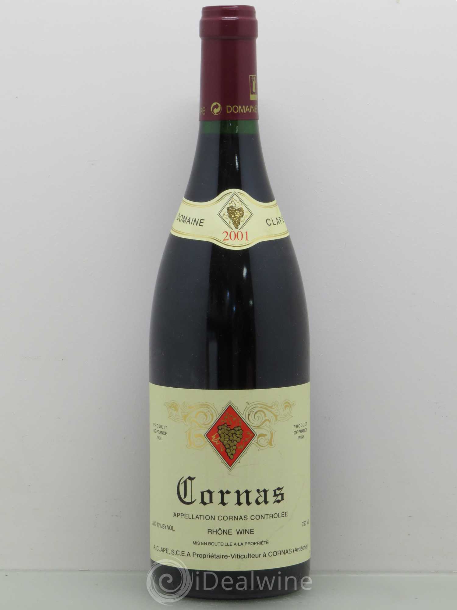 Cornas Auguste Clape 2001 - Lot de 1 bouteille - 0