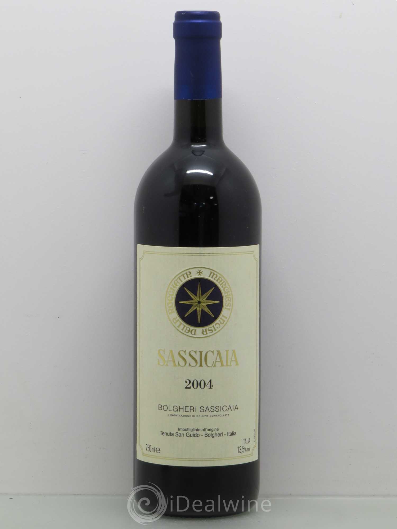 Bolgheri DOC Sassicaia Tenuta San Guido 2004 - Lot de 1 bouteille - 0