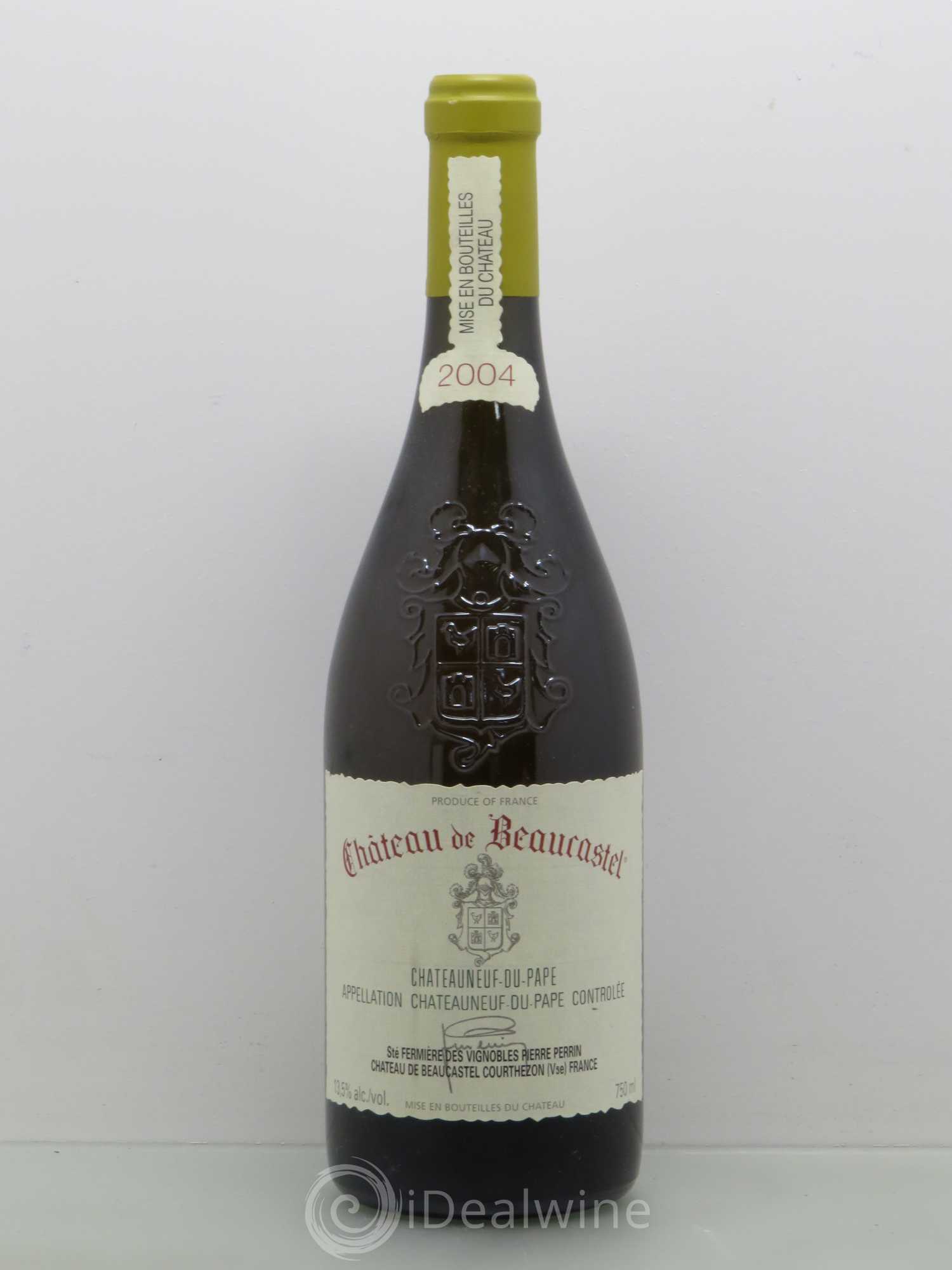 Châteauneuf-du-Pape Château de Beaucastel Famille Perrin 2004 - Lot de 1 bouteille - 0