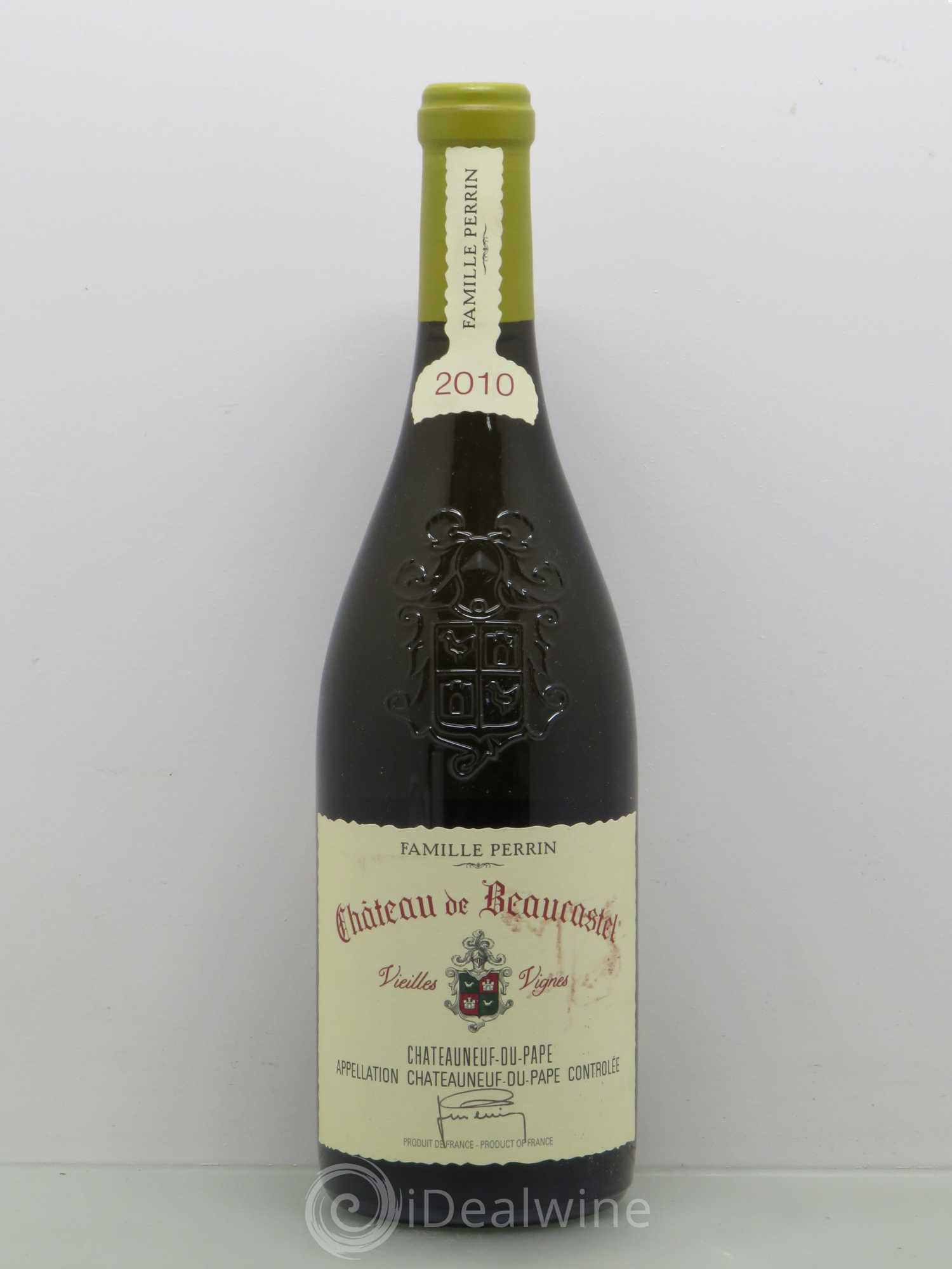 Châteauneuf-du-Pape Château de Beaucastel Vieilles vignes Roussanne Famille Perrin 2010 - Lot de 1 bouteille - 0