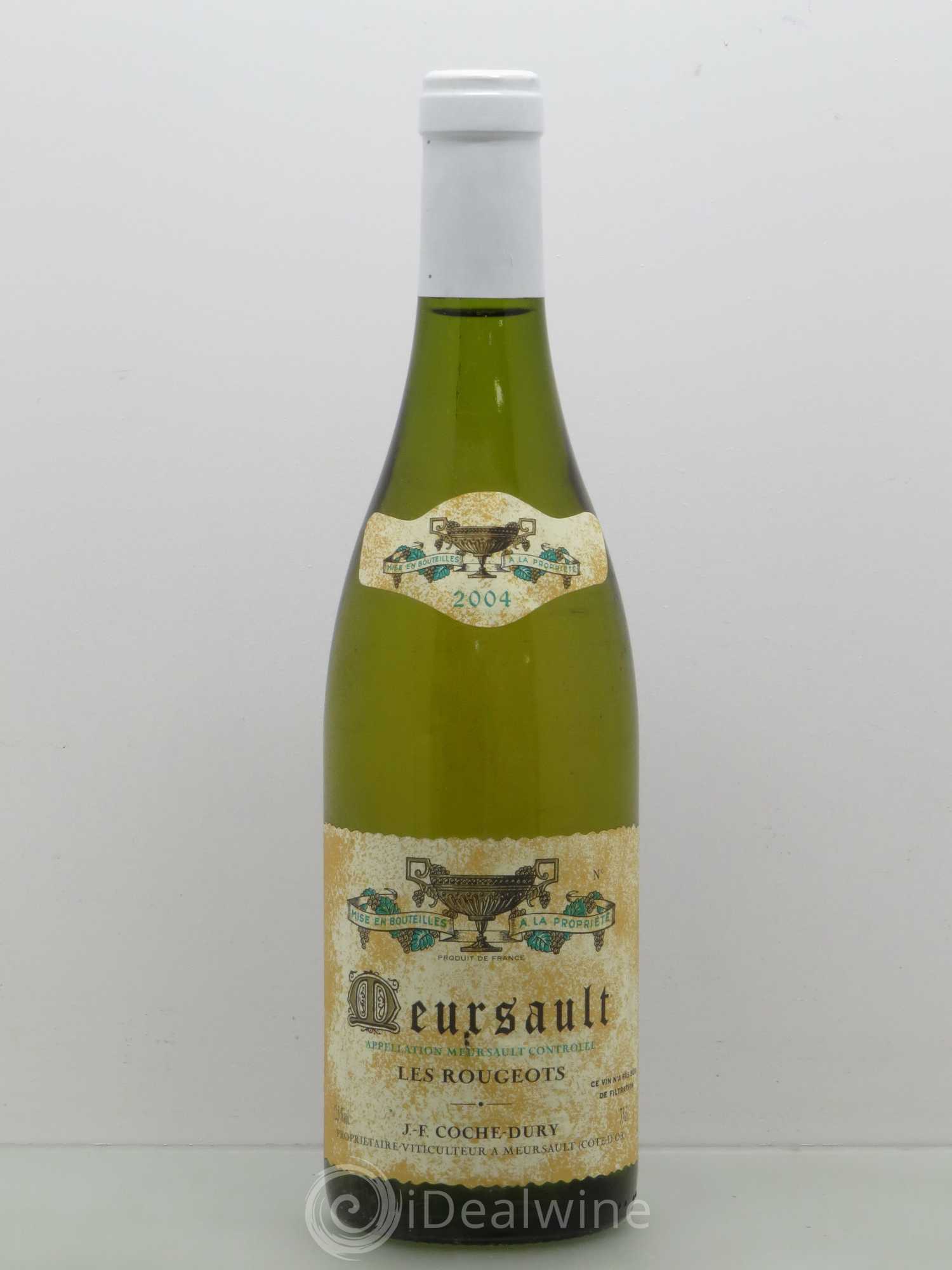 Meursault Les Rougeots Coche Dury (Domaine) 2004 - Lot de 1 bouteille - 0