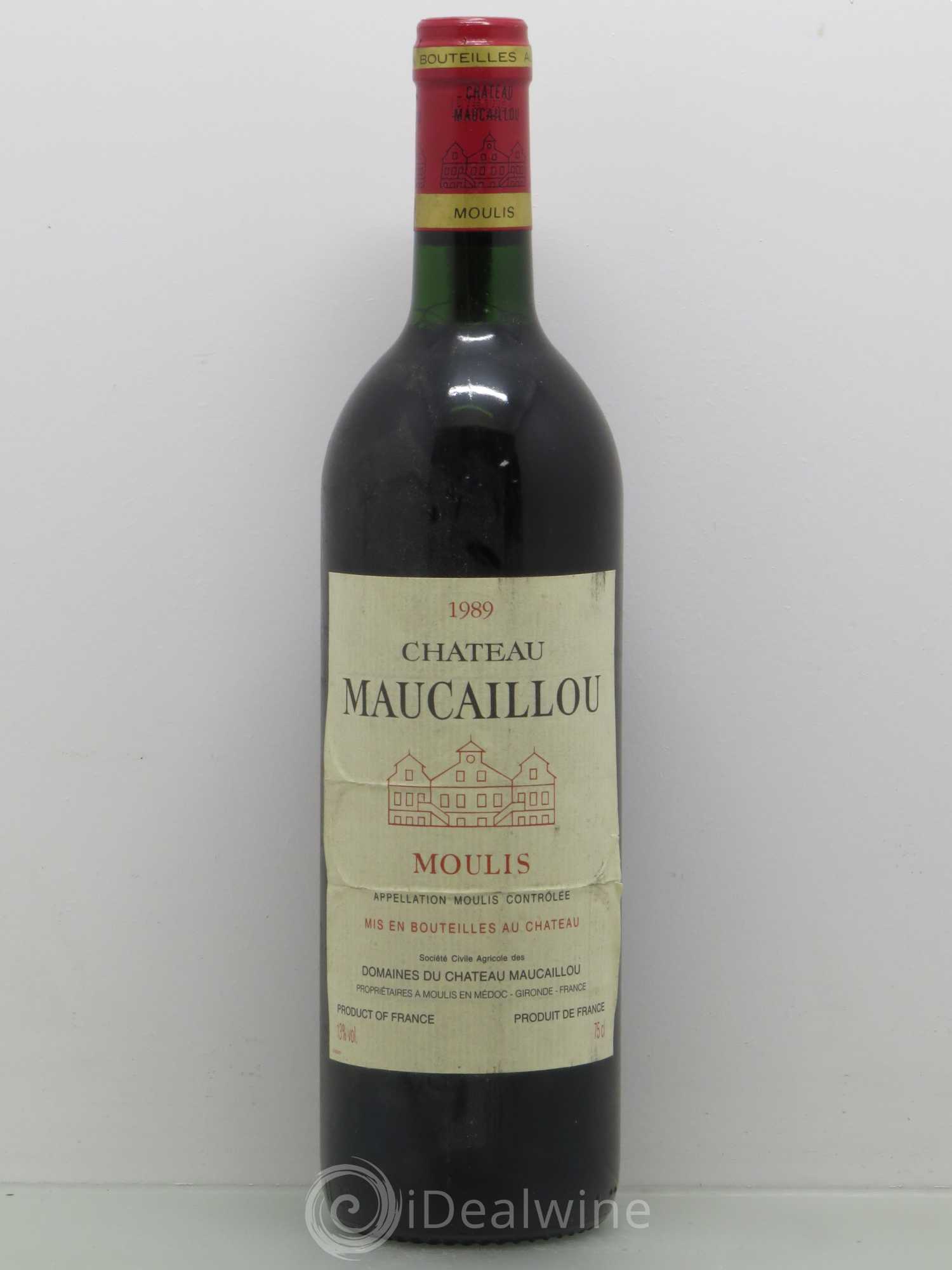 Château Maucaillou 1989 - Lot de 1 bouteille - 0