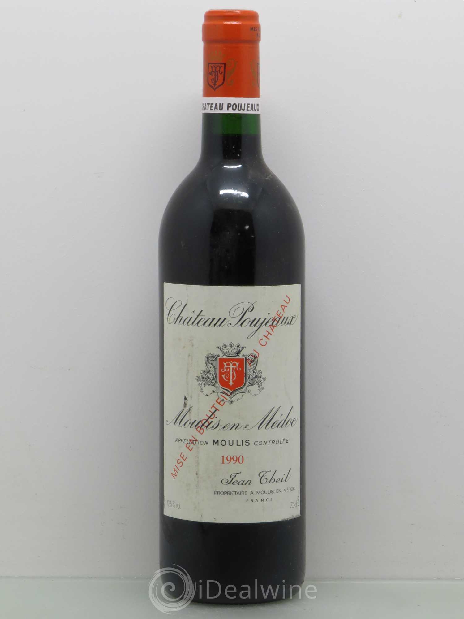 Château Poujeaux 1990 - Lot de 1 bouteille - 0