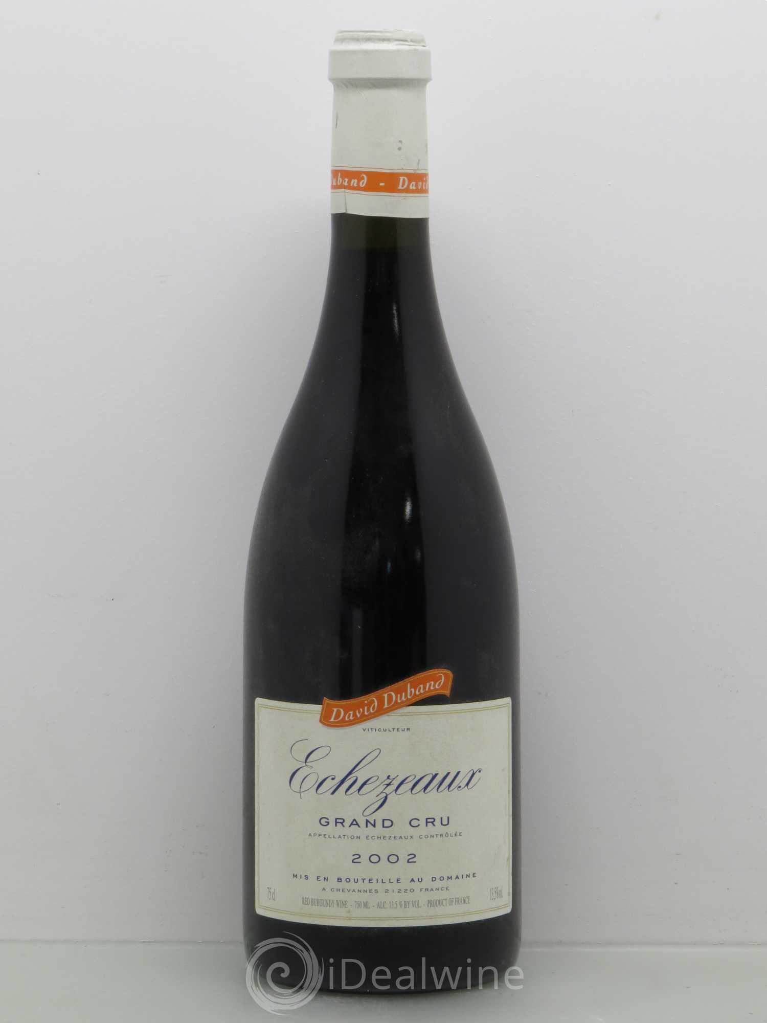 Echezeaux Grand Cru David Duband (Domaine) 2002 - Lot de 1 bouteille - 0