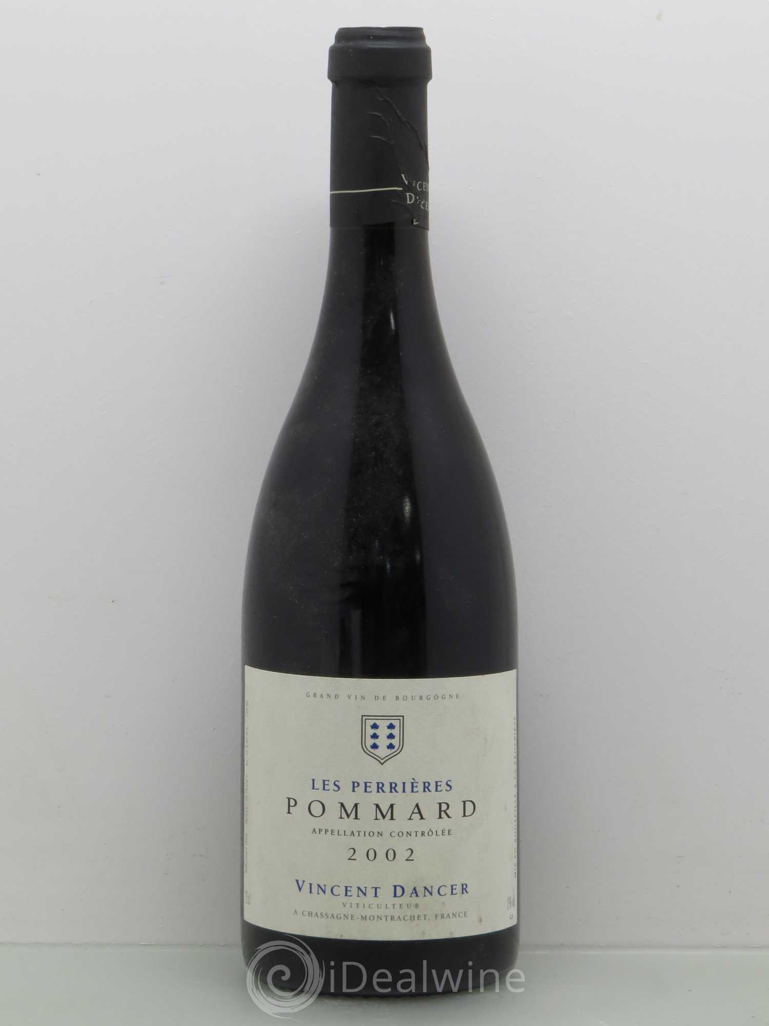 Pommard Les Perrières Vincent Dancer 2002 - Lot de 1 bouteille - 0