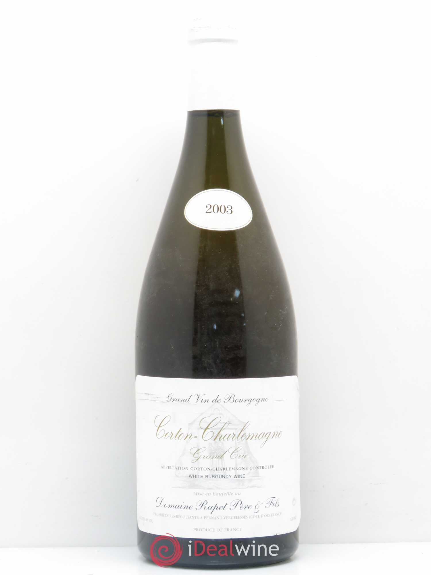 Corton-Charlemagne Grand Cru Rapet Père & Fils 2003 - Lot de 1 magnum - 0