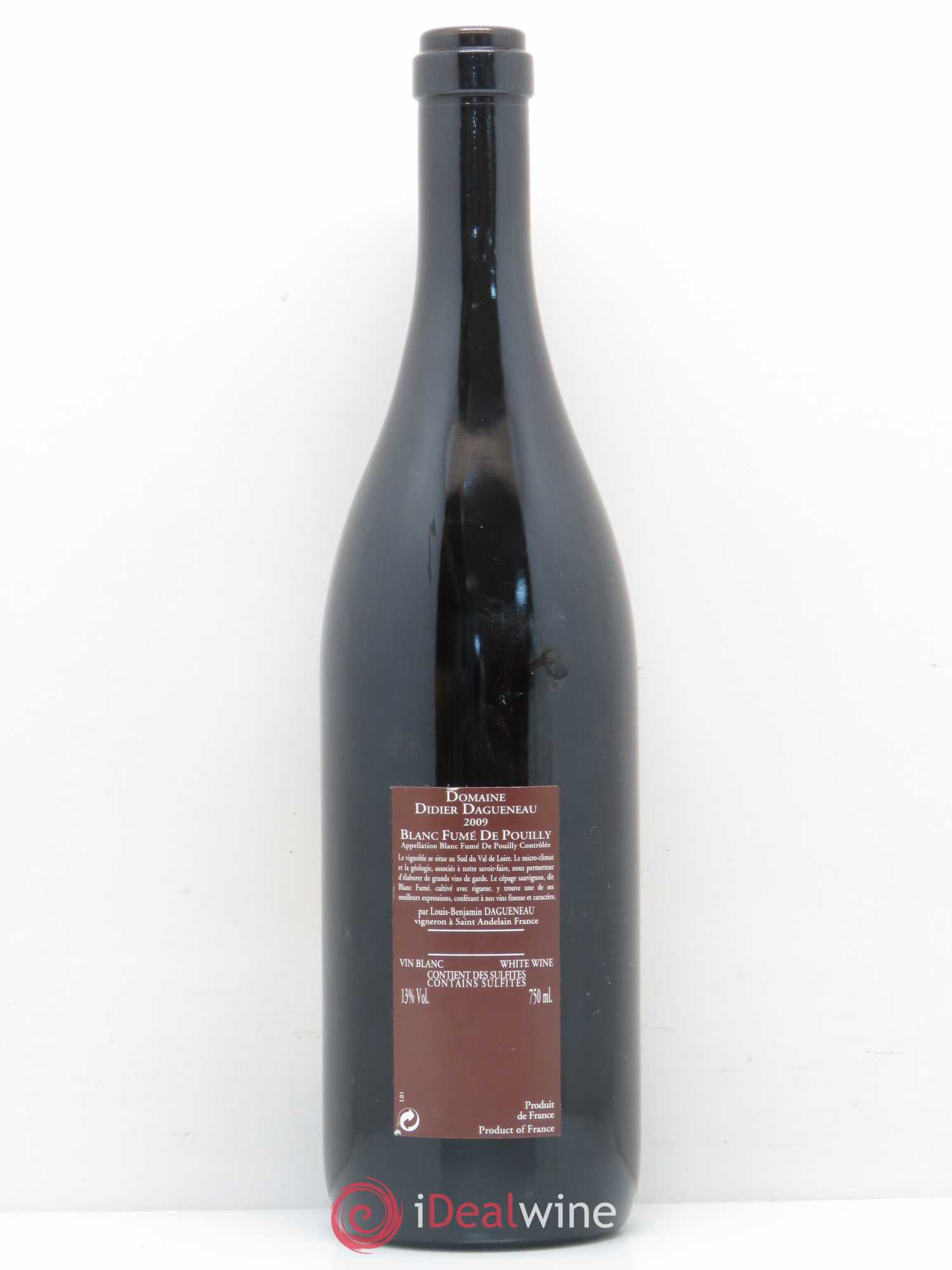 Vin de France (anciennement Pouilly-Fumé) Pur Sang Dagueneau (Domaine Didier - Louis-Benjamin) 2009 - Lot de 1 bouteille - 1