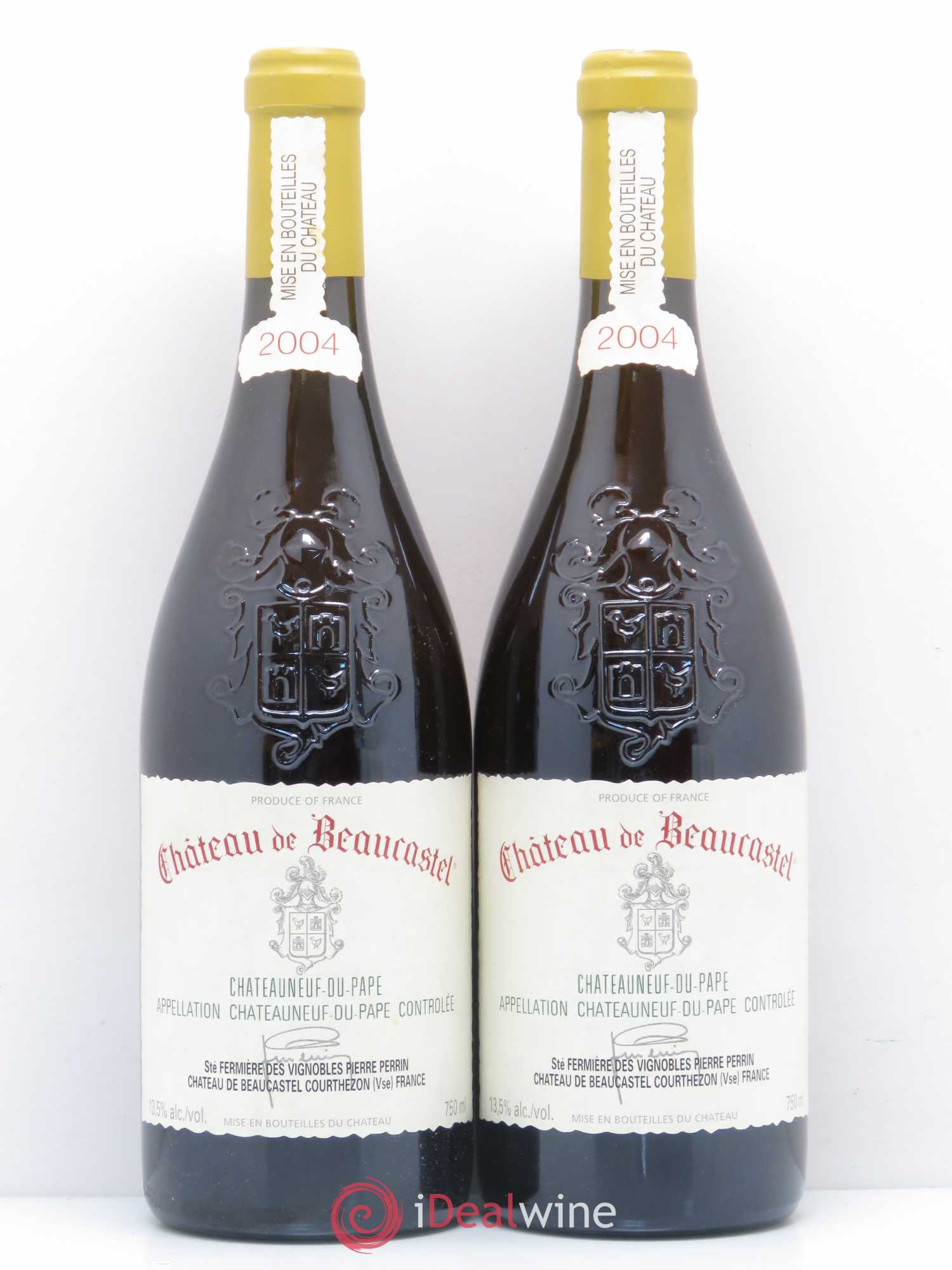 Châteauneuf-du-Pape Château de Beaucastel Famille Perrin 2004 - Lot de 2 bouteilles - 0